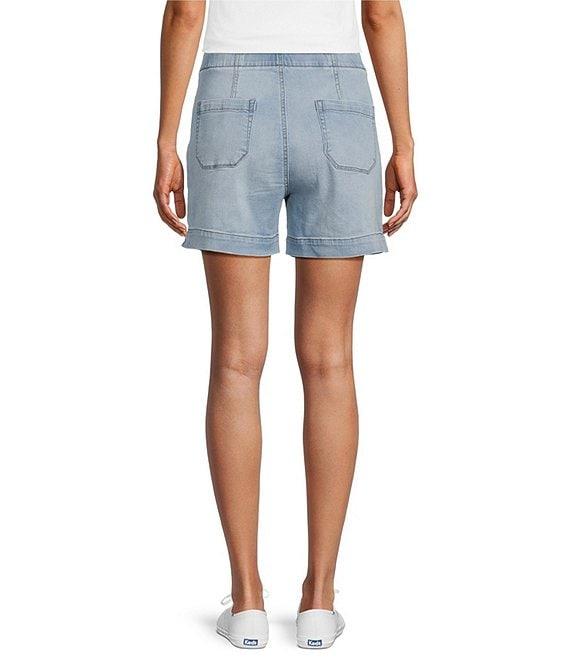 Westbound The High Rise Fit Pull-On Denim Shorts Product Image