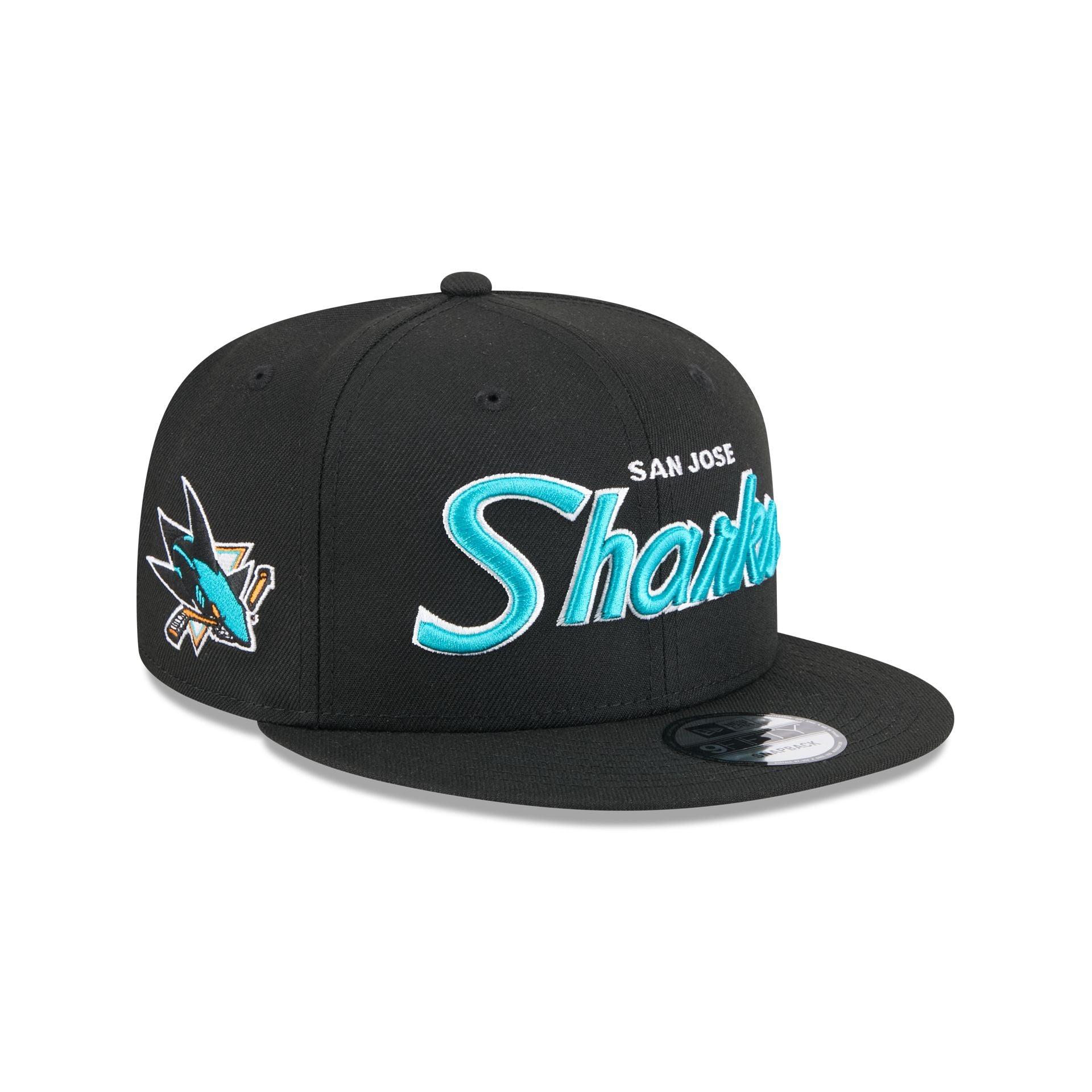San Jose Sharks Script 9FIFTY Snapback Hat Male Product Image