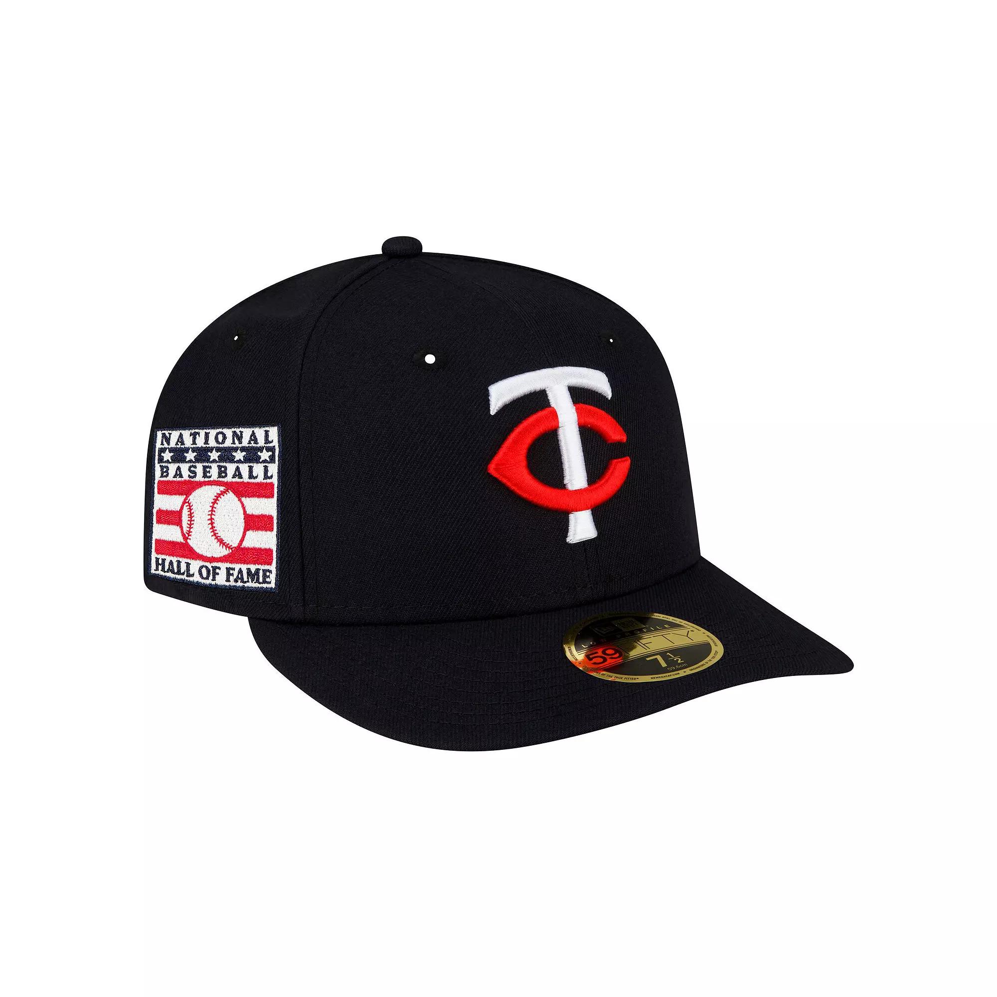 Men's New Era Navy Minnesota Twins National Baseball Hall of Fame Low Profile 59FIFTY Fitted Hat,  Product Image