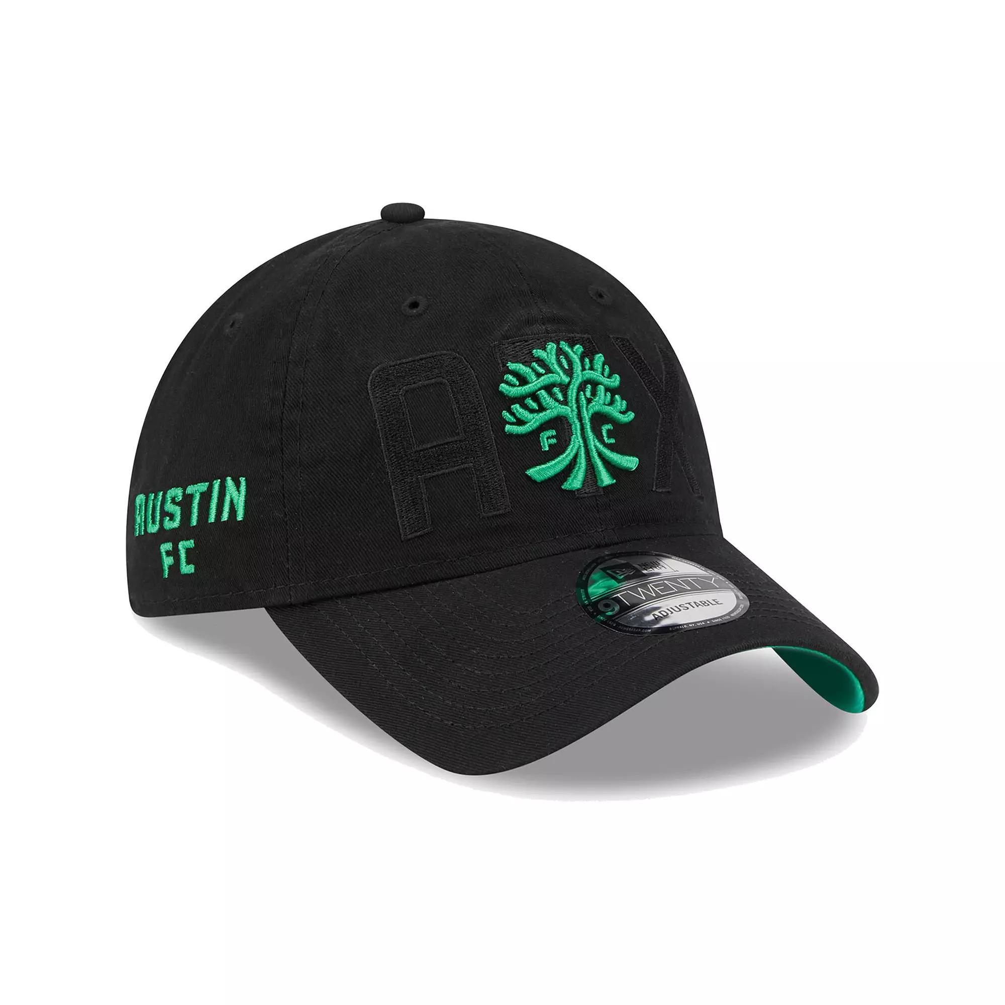 Men's New Era Black Austin FC Kick Off 9TWENTY Adjustable Hat, Afc Black Product Image