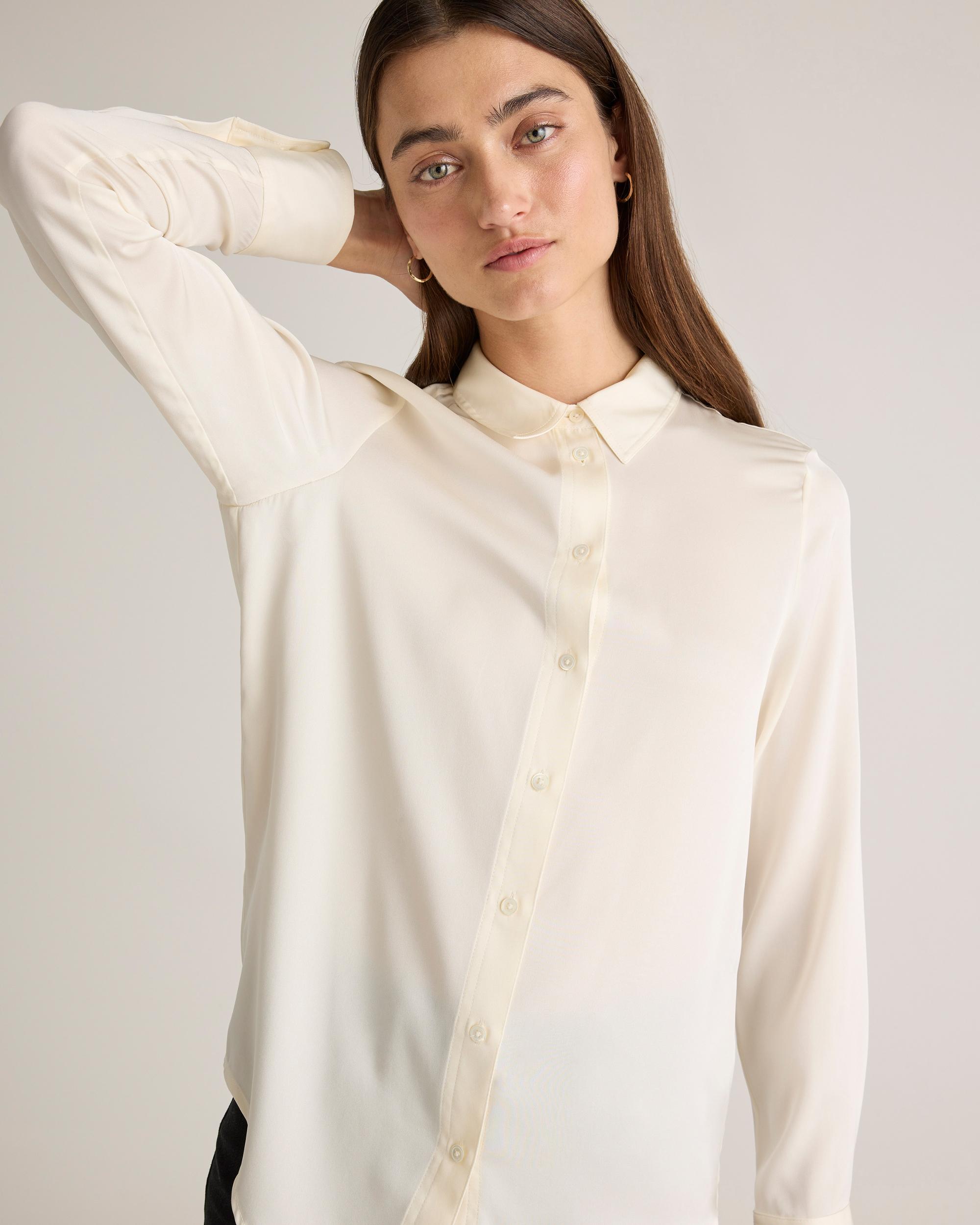 Quince | Women's 100% Washable Silk Stretch Blouse Product Image
