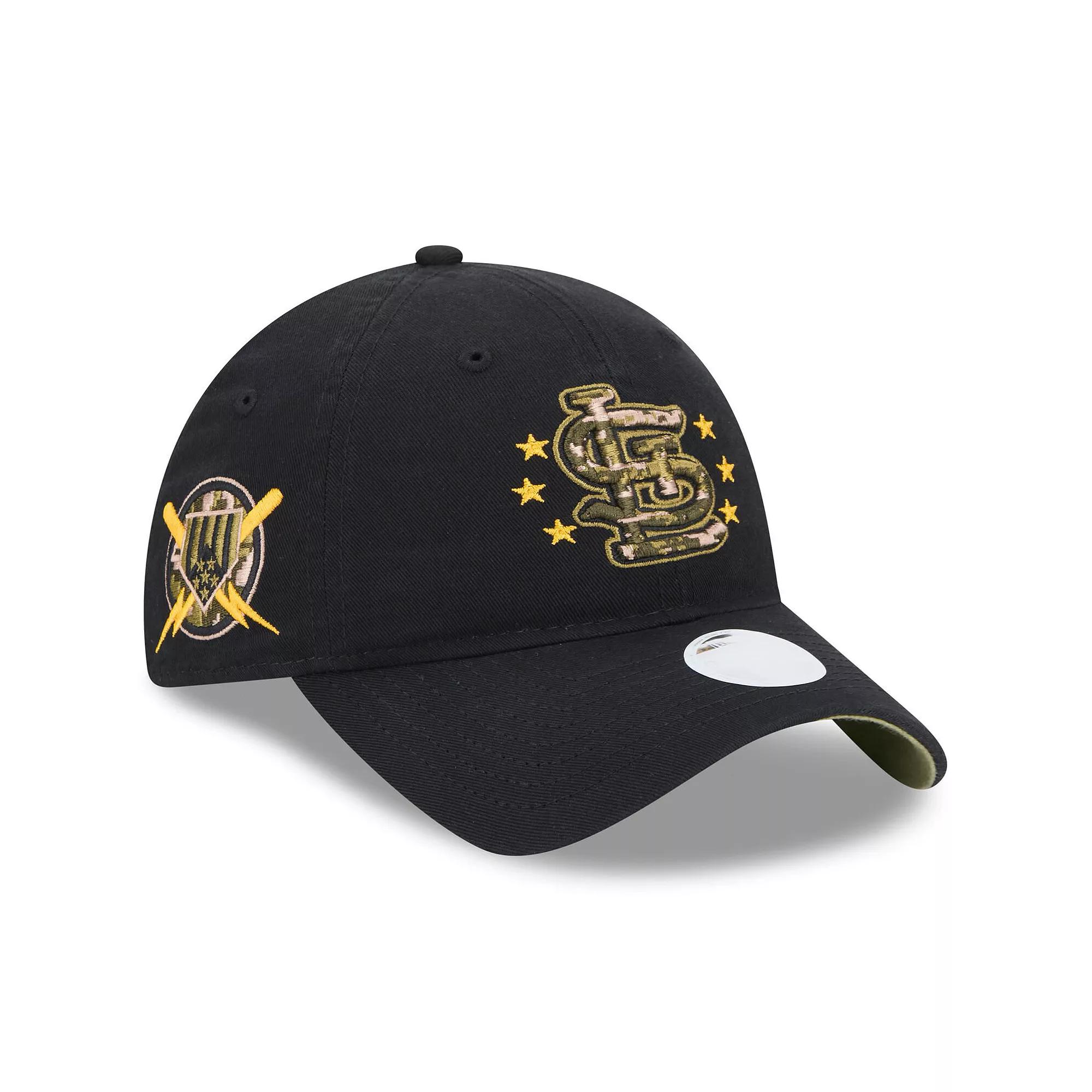 Women's New Era Black St. Louis Cardinals 2024 Armed Forces Day 9TWENTY Adjustable Hat Product Image