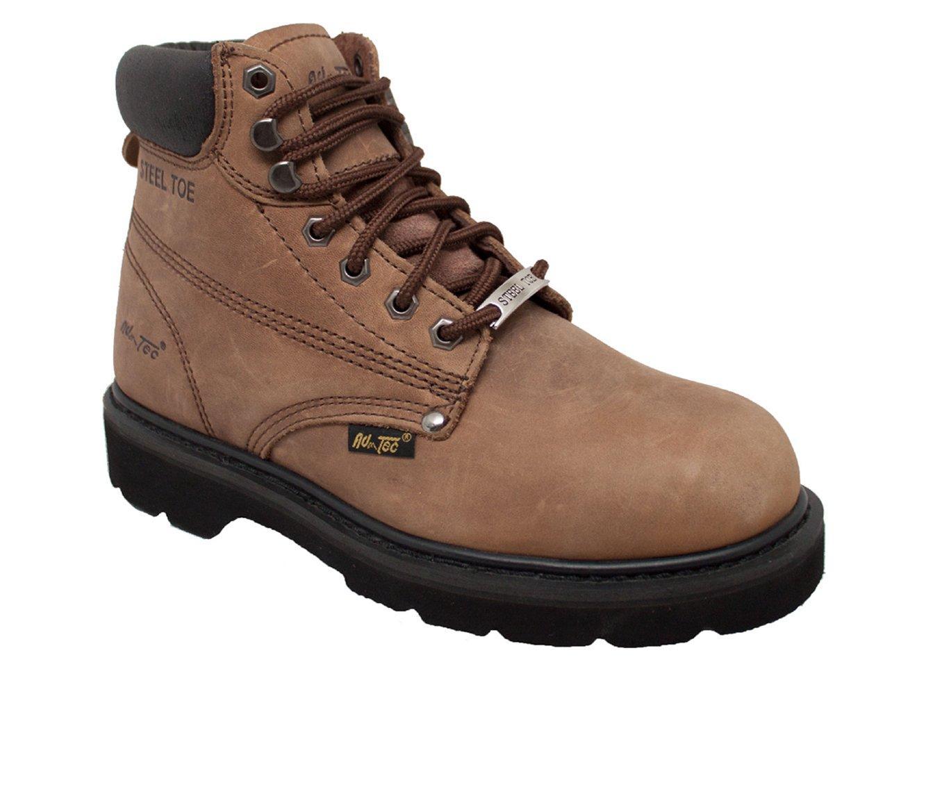 Men's AdTec 6" Full Grain Leather Steel Toe Work Boots Product Image