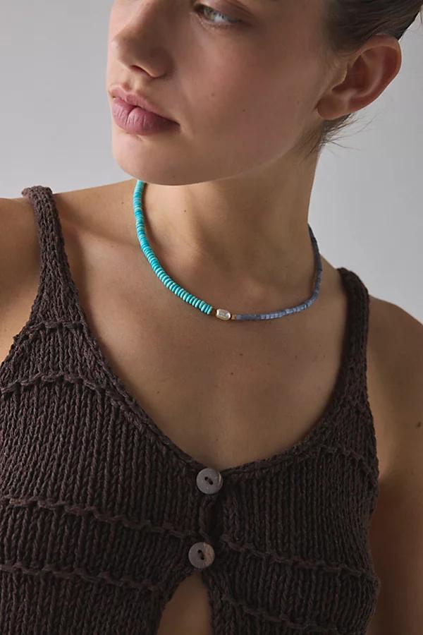 Pearl Colorful Beaded Necklace Womens at Urban Outfitters Product Image
