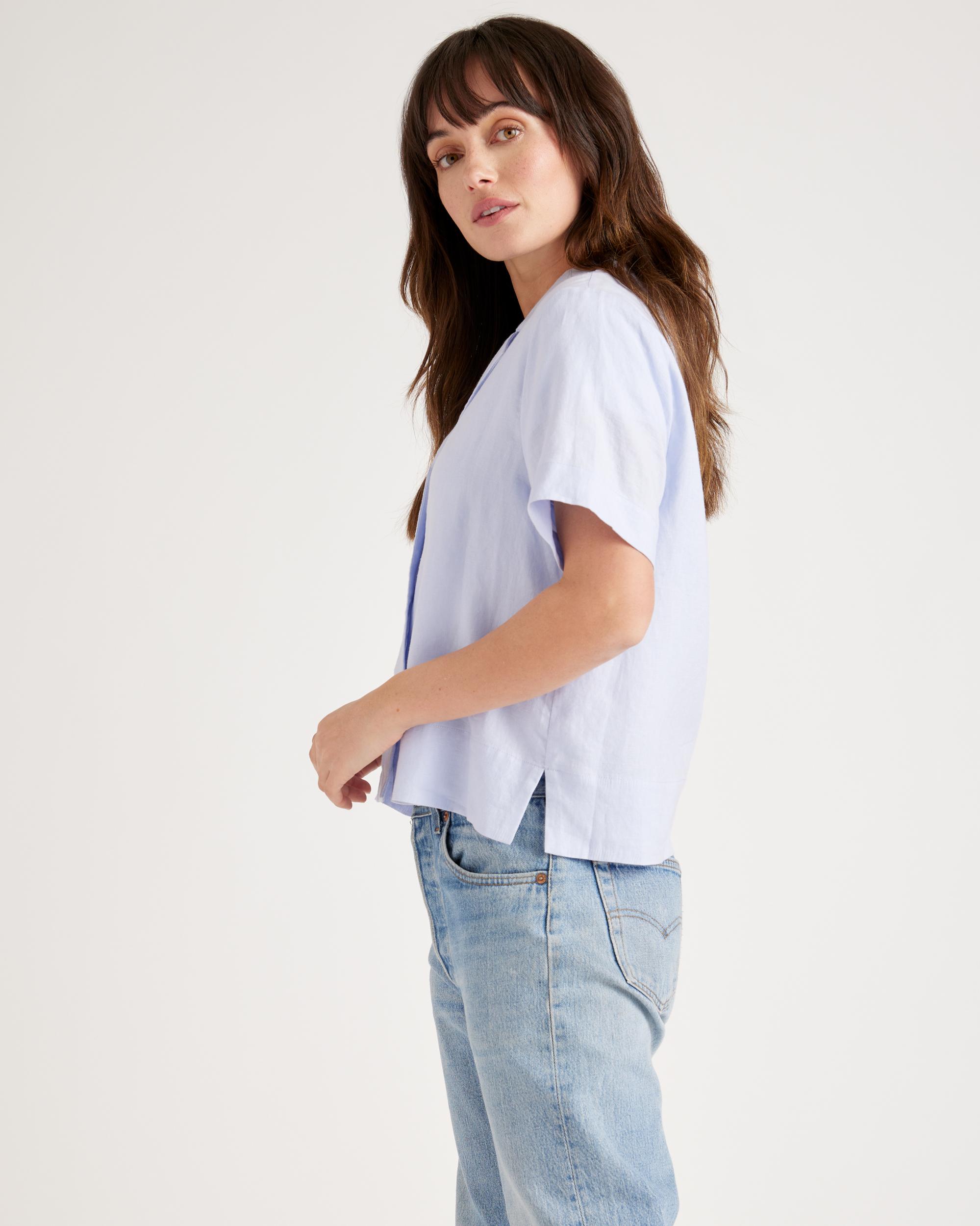 Quince | Women's Short Sleeve Shirt Size XL, Linen Product Image