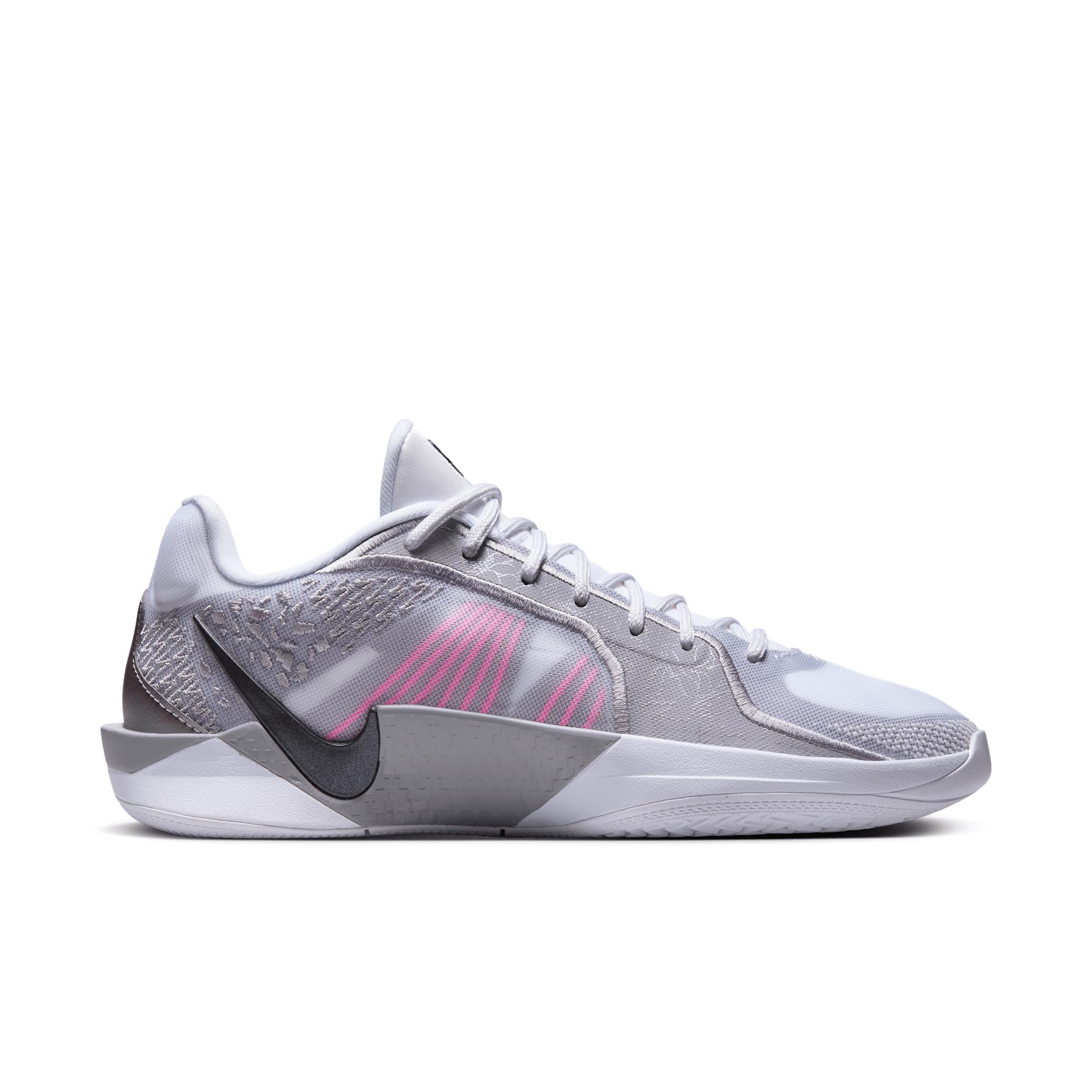 Nike Womens Sabrina 2 Basketball Shoes in White/Pinksicle/Cement Grey Product Image