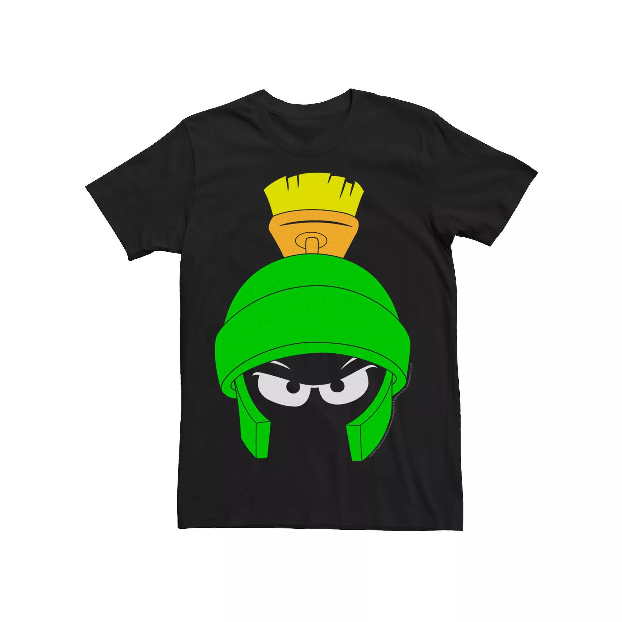 Men's Looney Tunes Marvin The Martian Big Face Tee, Size: XL, Black Product Image