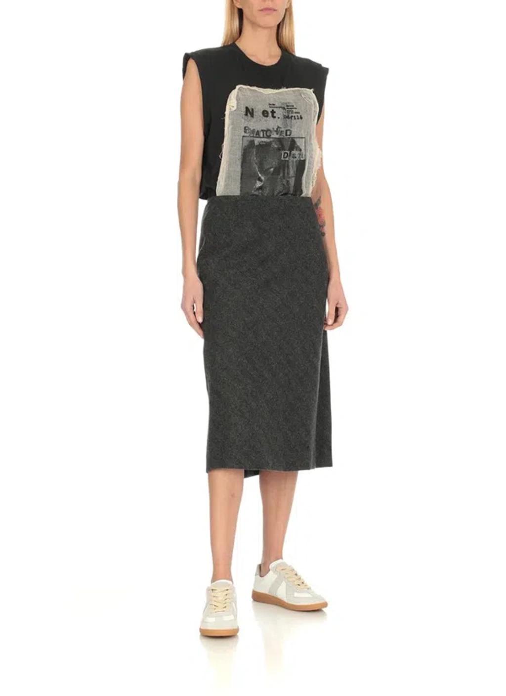 MAISON MARGIELA Replica Leather And Suede Sneakers In White Product Image