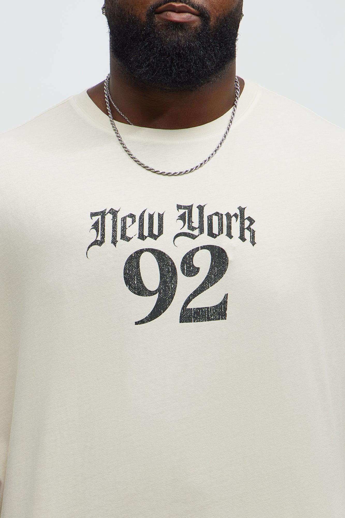 Rebel NYC 92 Oversized Short Sleeve Tee - Cream Male Product Image