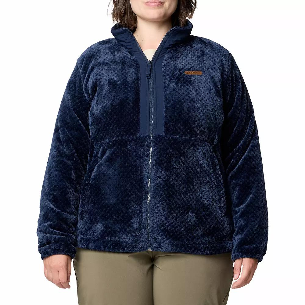 Plus Size Columbia Fire Side III Full Zip Fleece Jacket, Women's, Size: 2XL, Dark Grey Product Image
