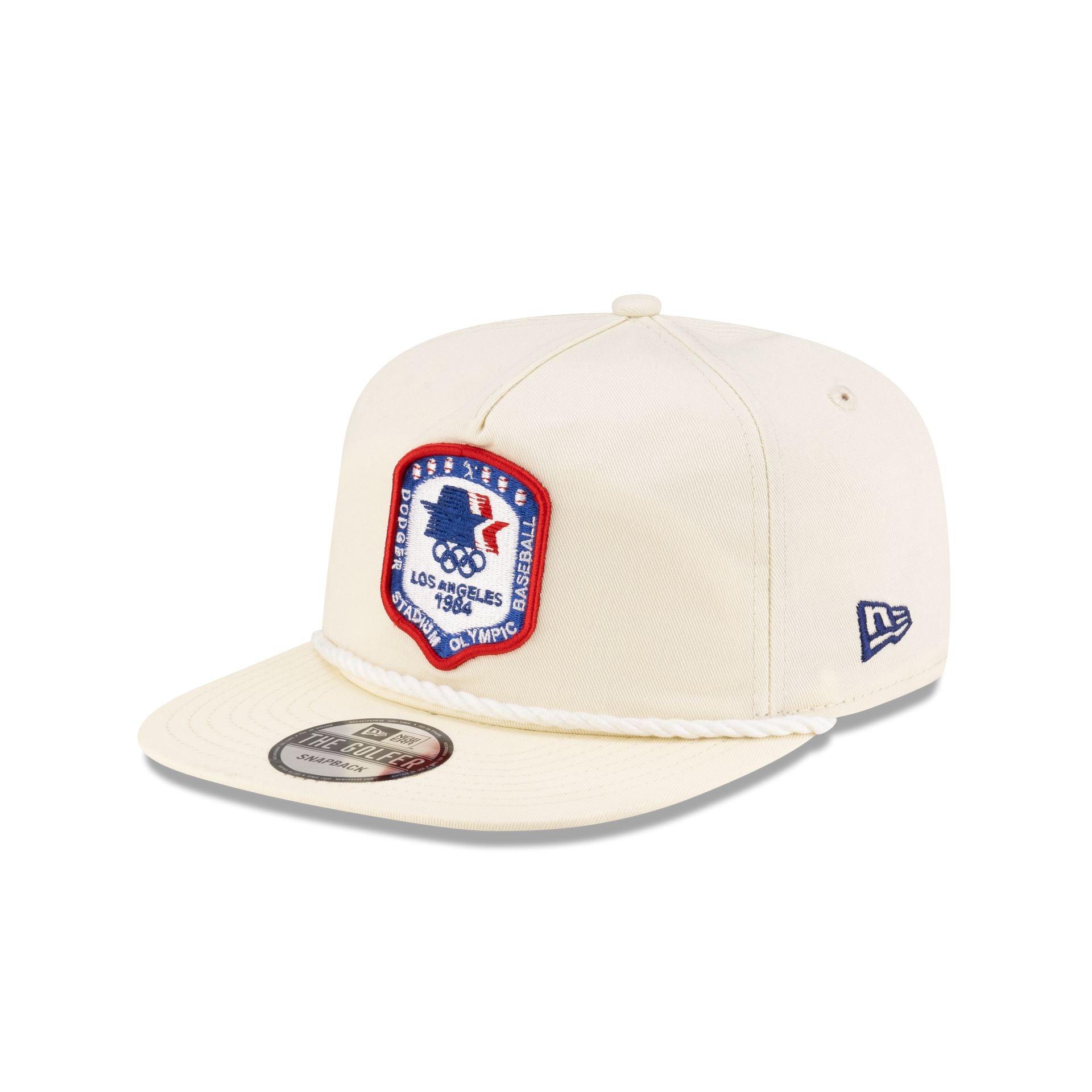 Los Angeles Dodgers 1984 Olympics Chrome White Golfer Hat Male Product Image