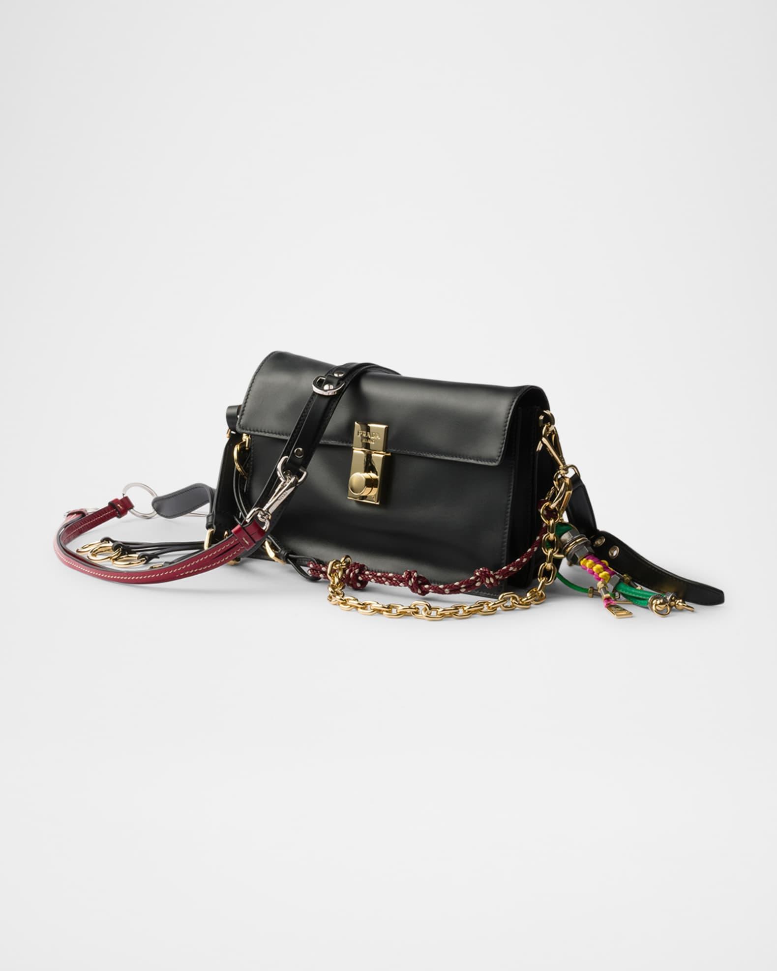 Soft Sound Small Leather Shoulder Bag with Charms Product Image