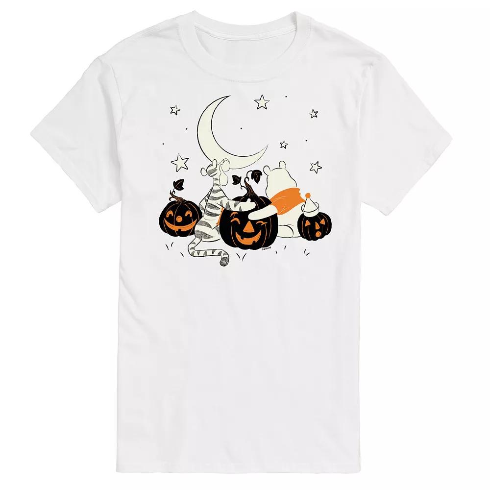 Disney's Winnie The Pooh Big & Tall Tigger and Pooh Pumpkin Patch Graphic Tee, Men's,  Product Image