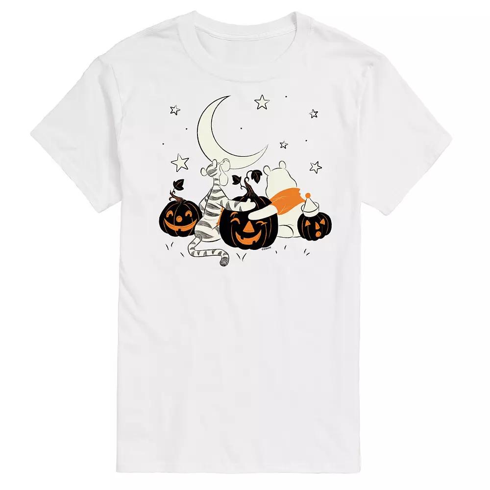 Disney's Winnie The Pooh Big & Tall Tigger and Pooh Pumpkin Patch Graphic Tee, Men's,  Product Image