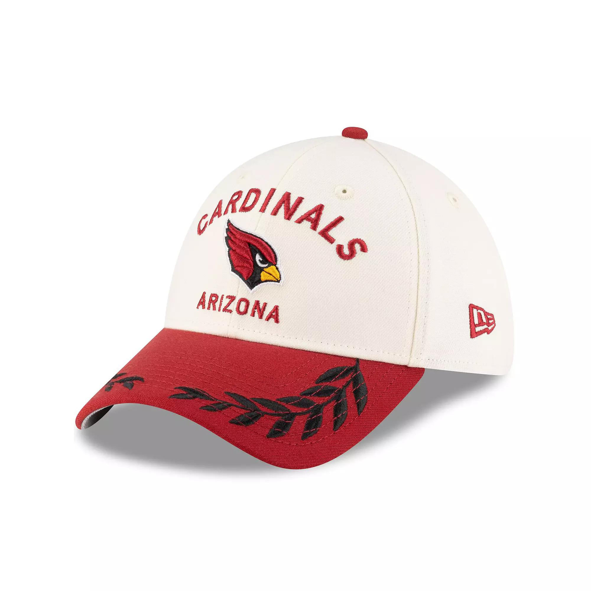Men's New Era  Cream/Cardinal Arizona Cardinals 2025 NFL Draft 39THIRTY Flex Hat, Size: Medium/Large, Beige Product Image