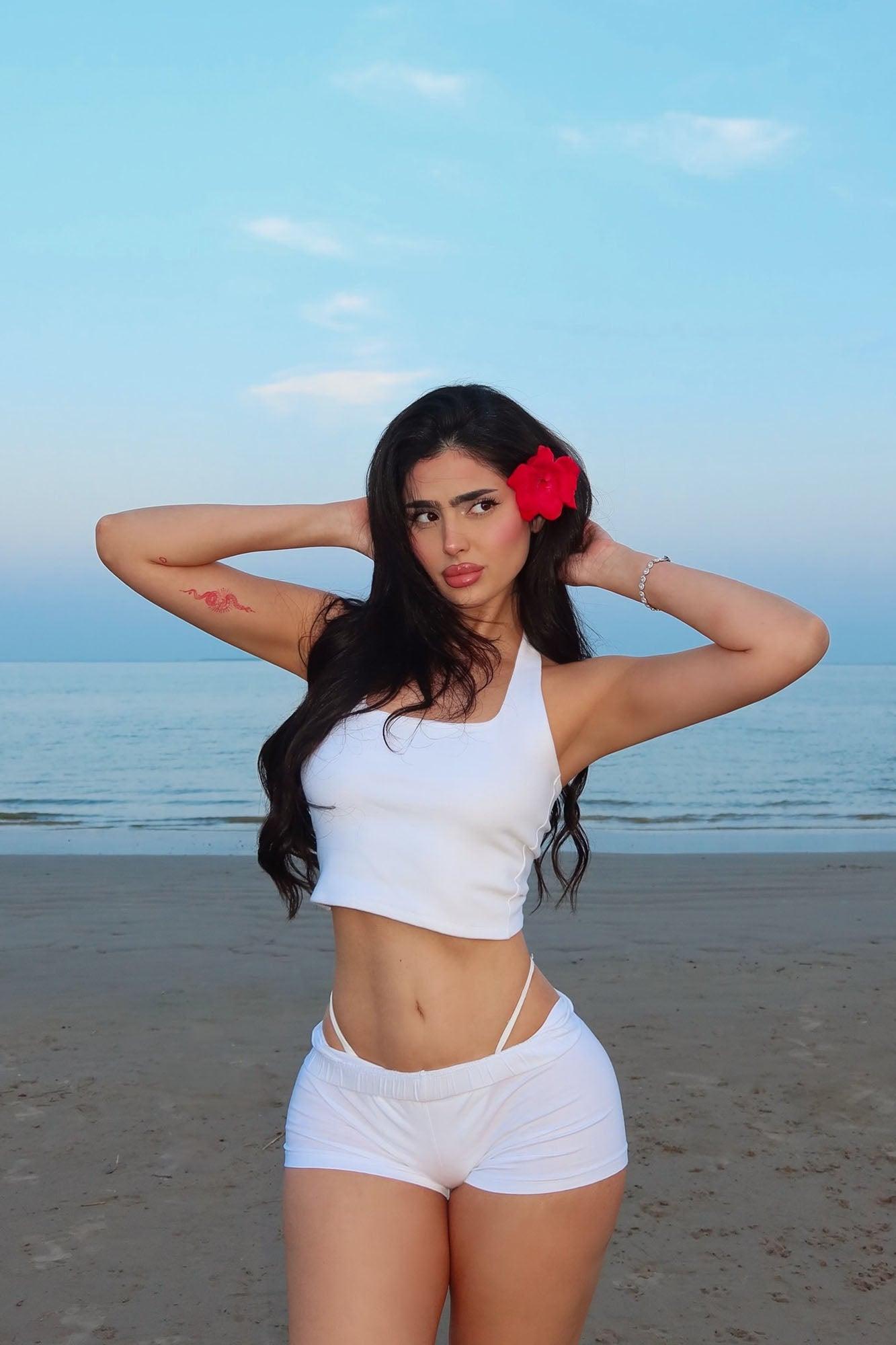 Plain Jane Mini Shorts - White Product Image