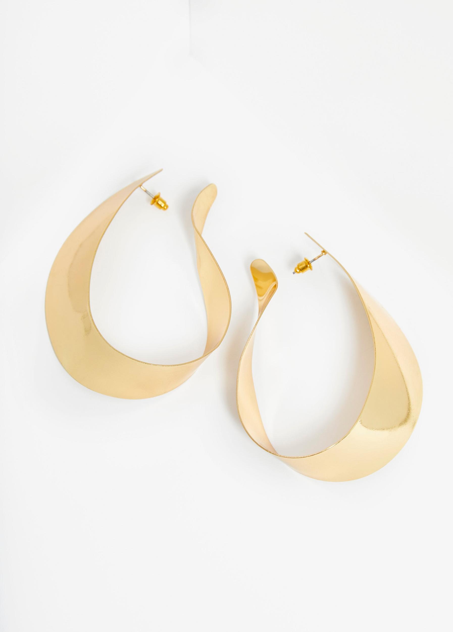 Twisted Hoop Earrings Product Image