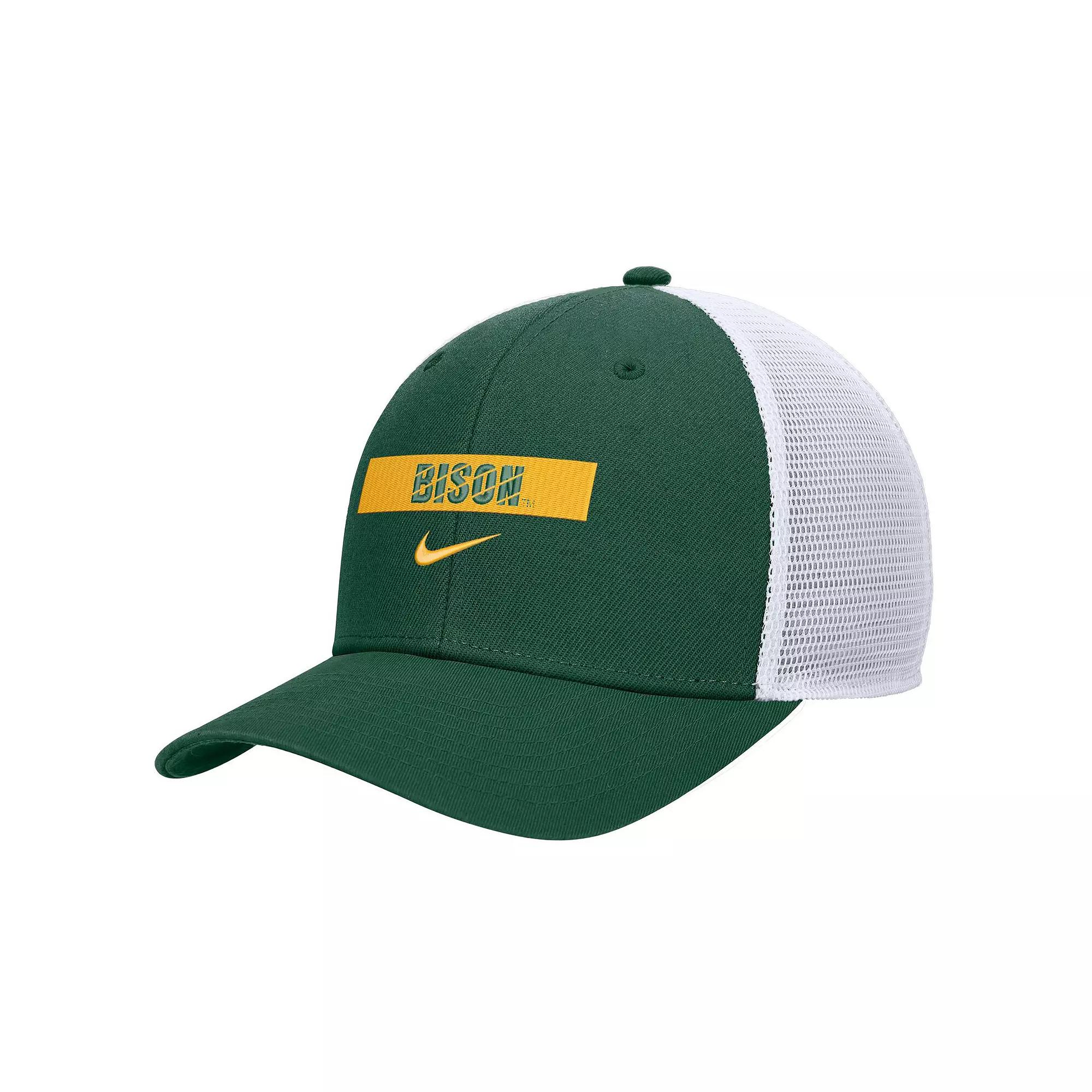 Men's Nike Green NDSU Bison 2024/25 Sideline Rise Trucker Adjustable Hat, Nds Green Product Image