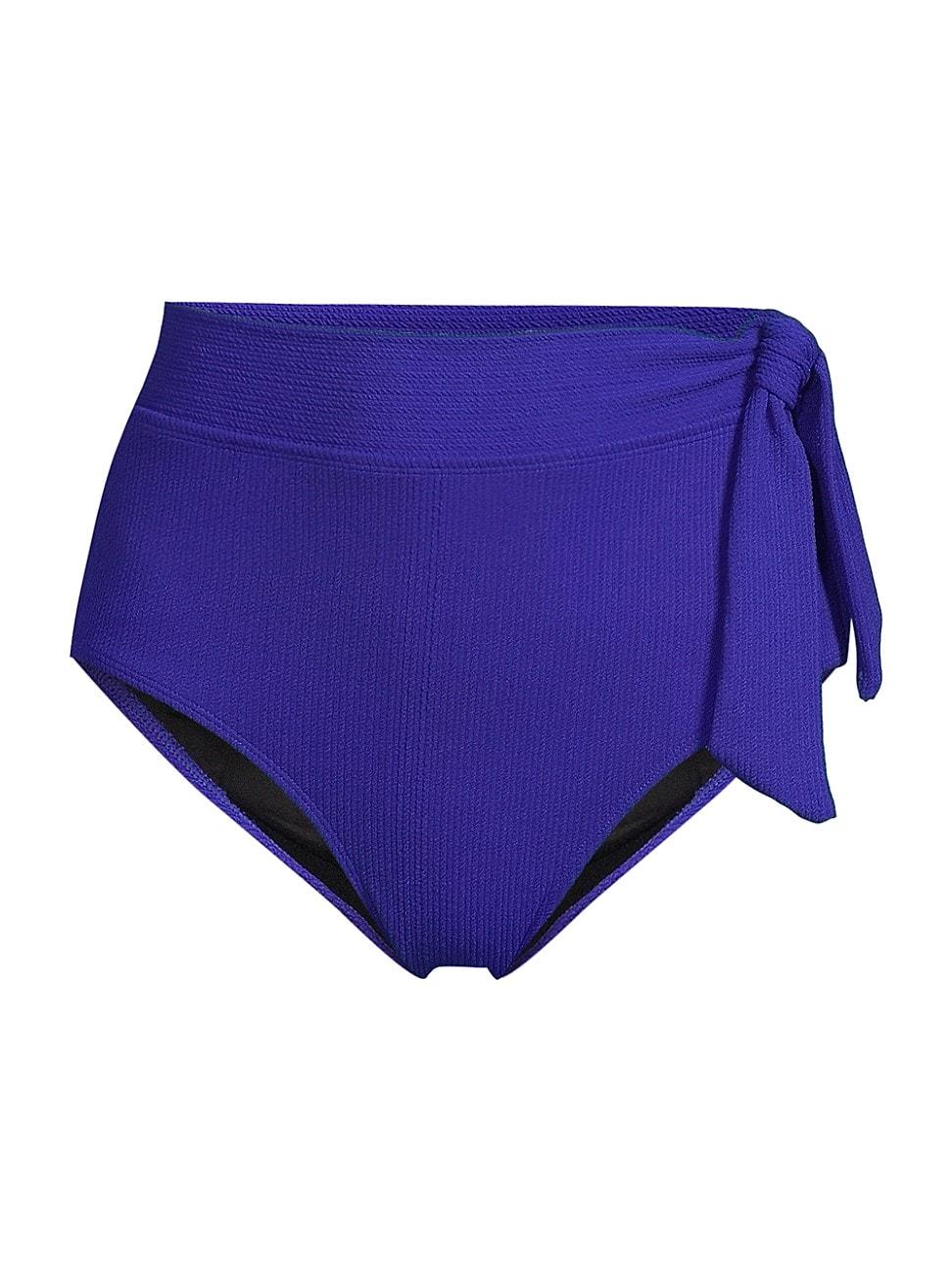 Womens Side Tie High-Waist Bikini Bottom Product Image