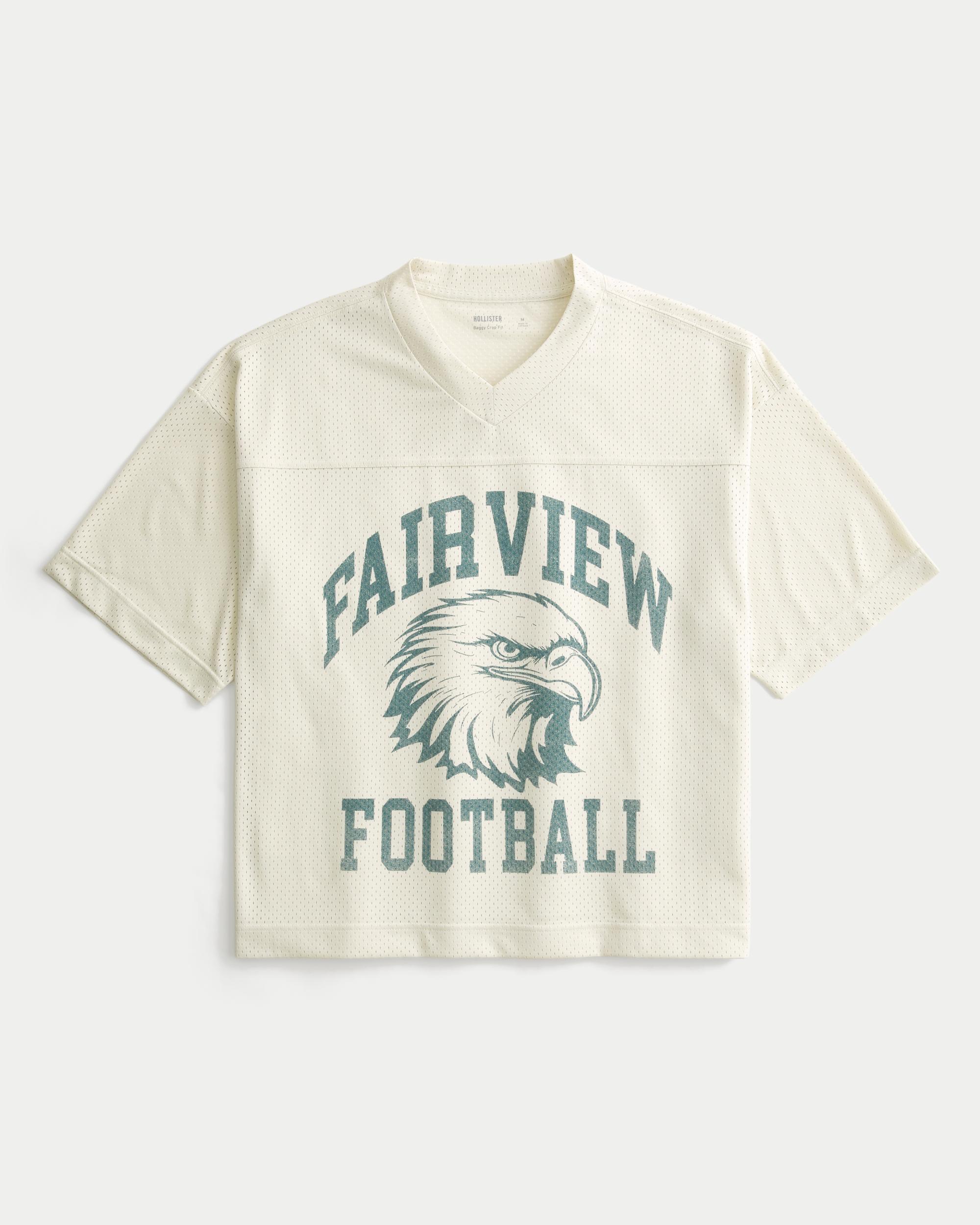 Boxy Crop Fairview Football Graphic Jersey Product Image