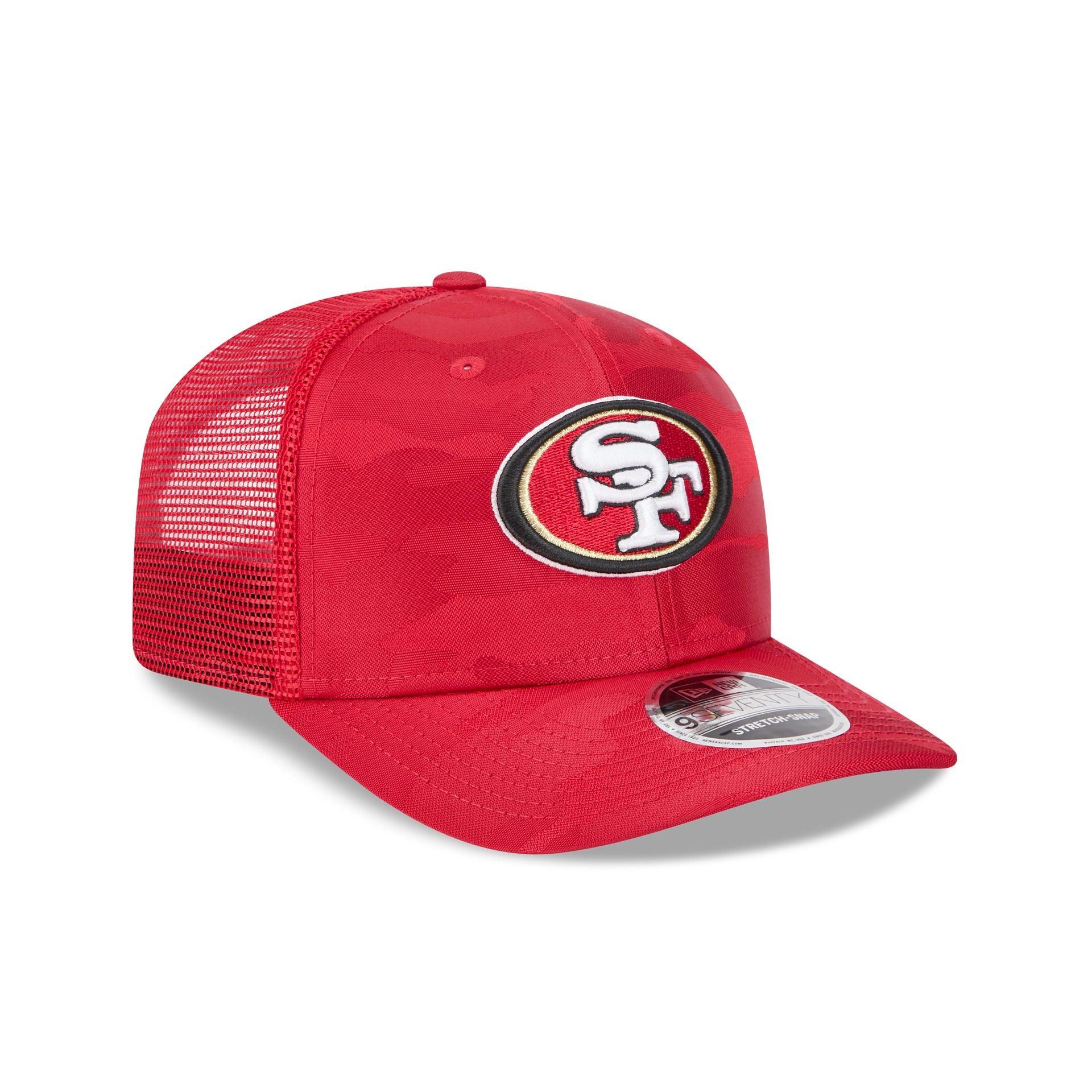 San Francisco 49ers Camo 9SEVENTY Trucker Stretch-Snap Hat Male Product Image