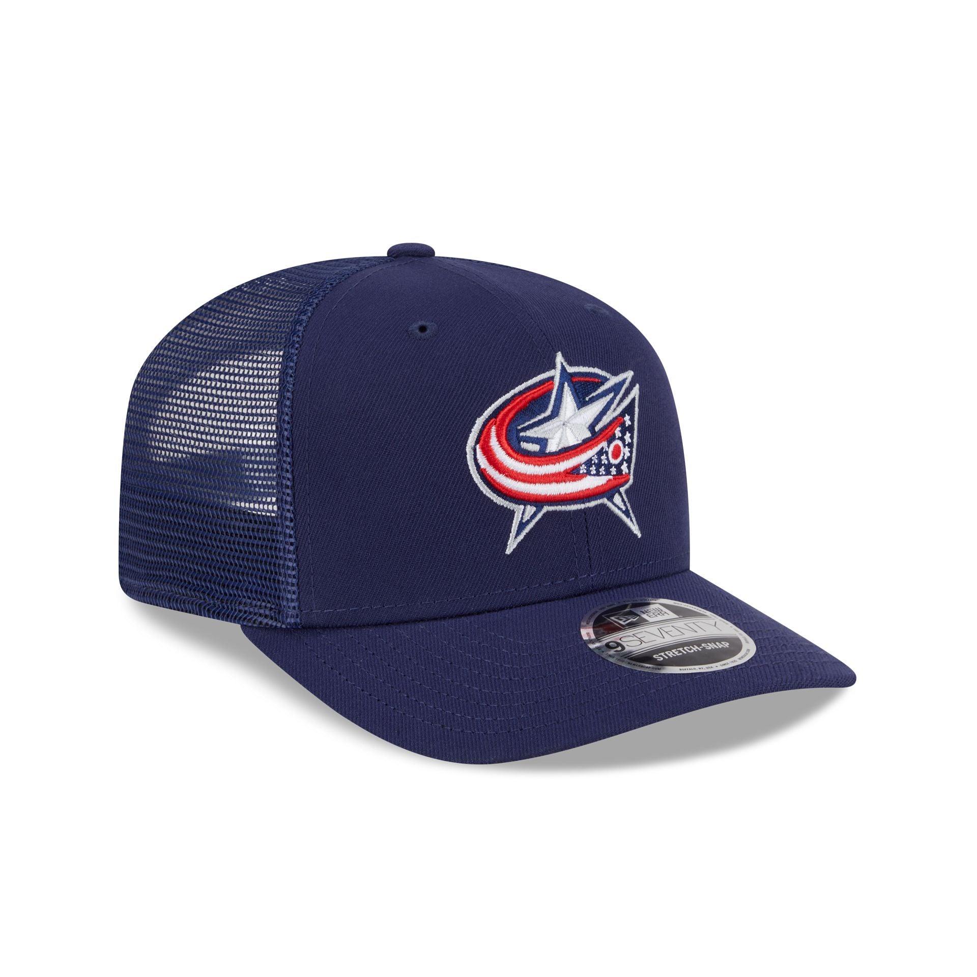 Columbus Blue Jackets Simple 9SEVENTY Trucker Hat Male Product Image