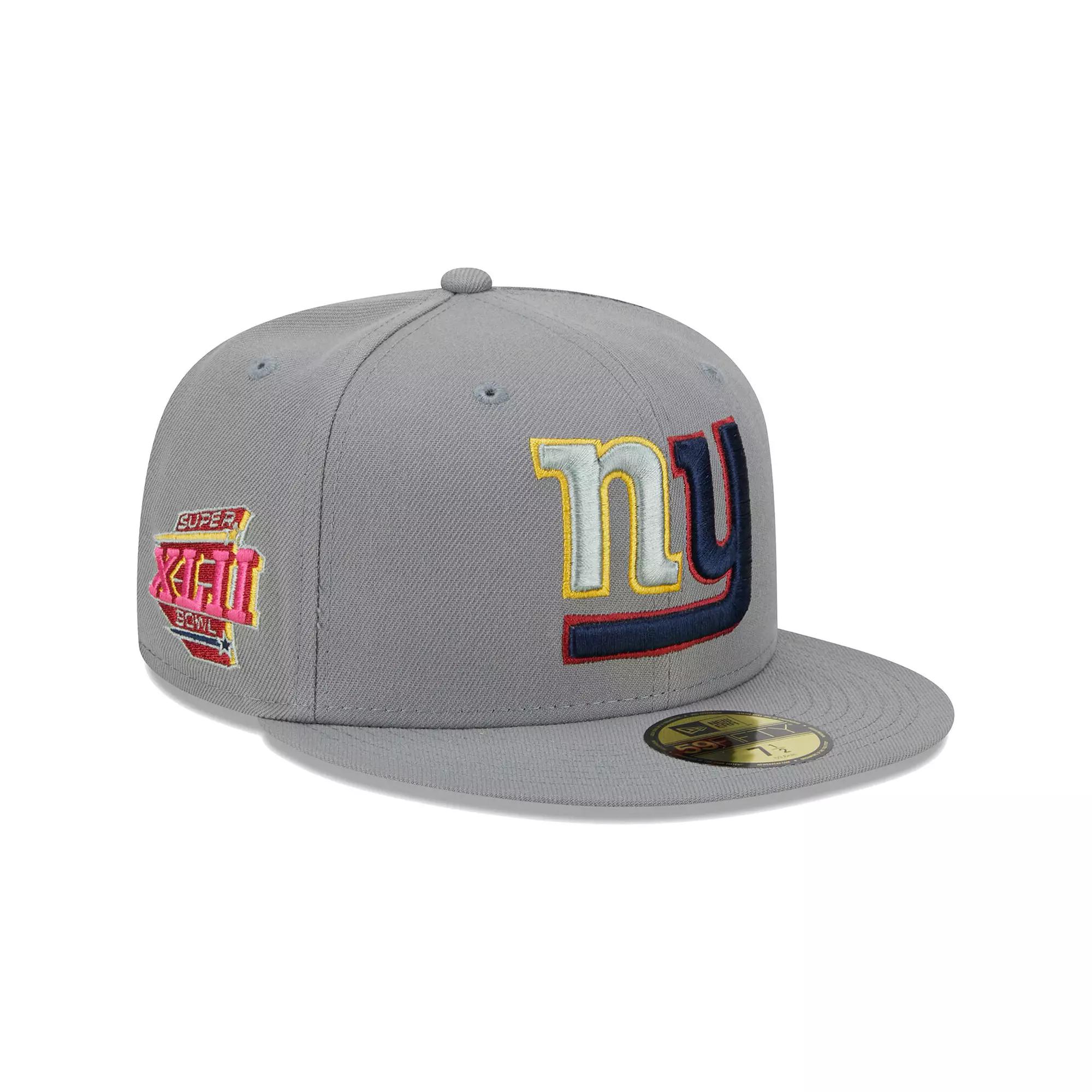Men's New Era Gray New York Giants Color Pack 59FIFTY Fitted Hat, Size: 7 1/8, Grey Product Image