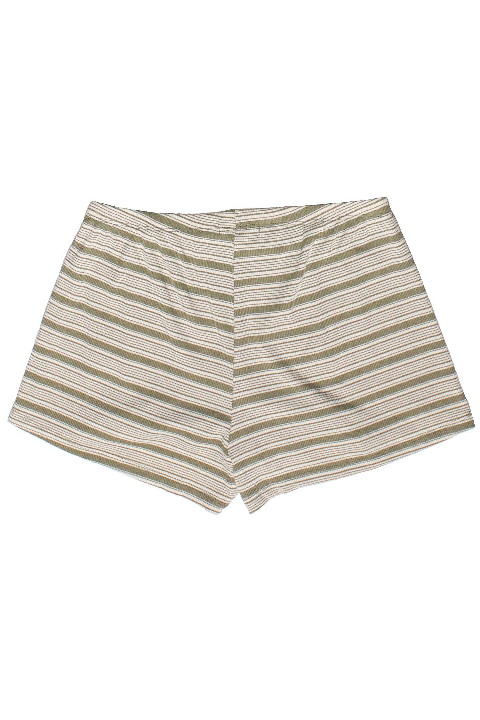 Striped Ribbed Shorts Product Image