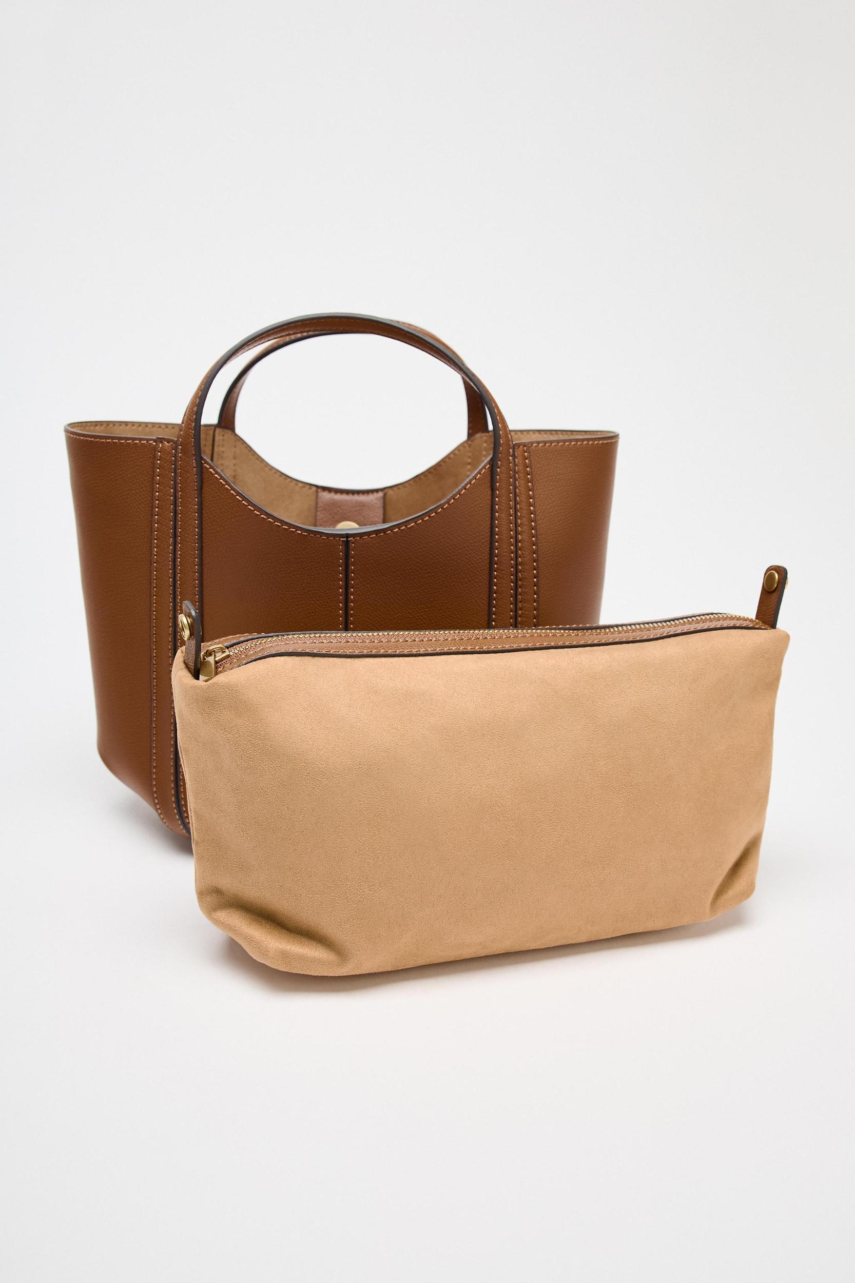 TOPSTITCHED MINI CITY BAG Product Image