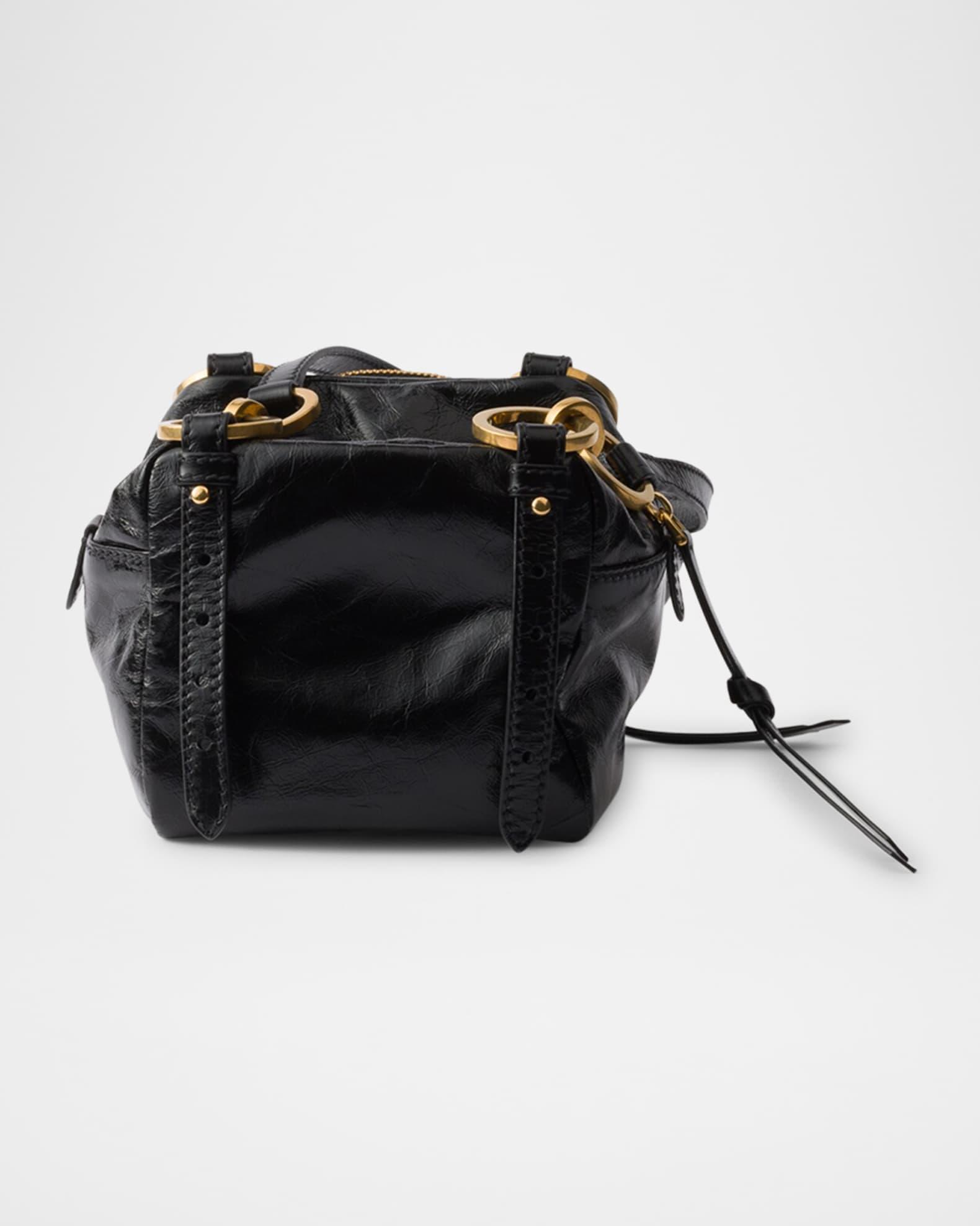 Prada Dangle Leather Mini Top-Handle Bag Product Image