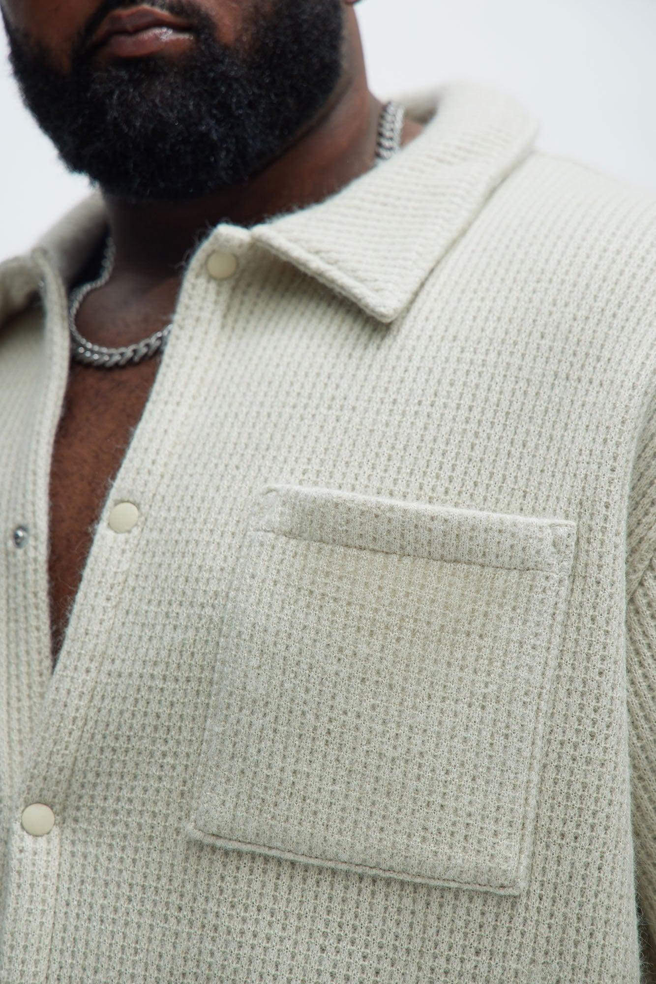 Otis Long Sleeve Shirt - Off White Product Image