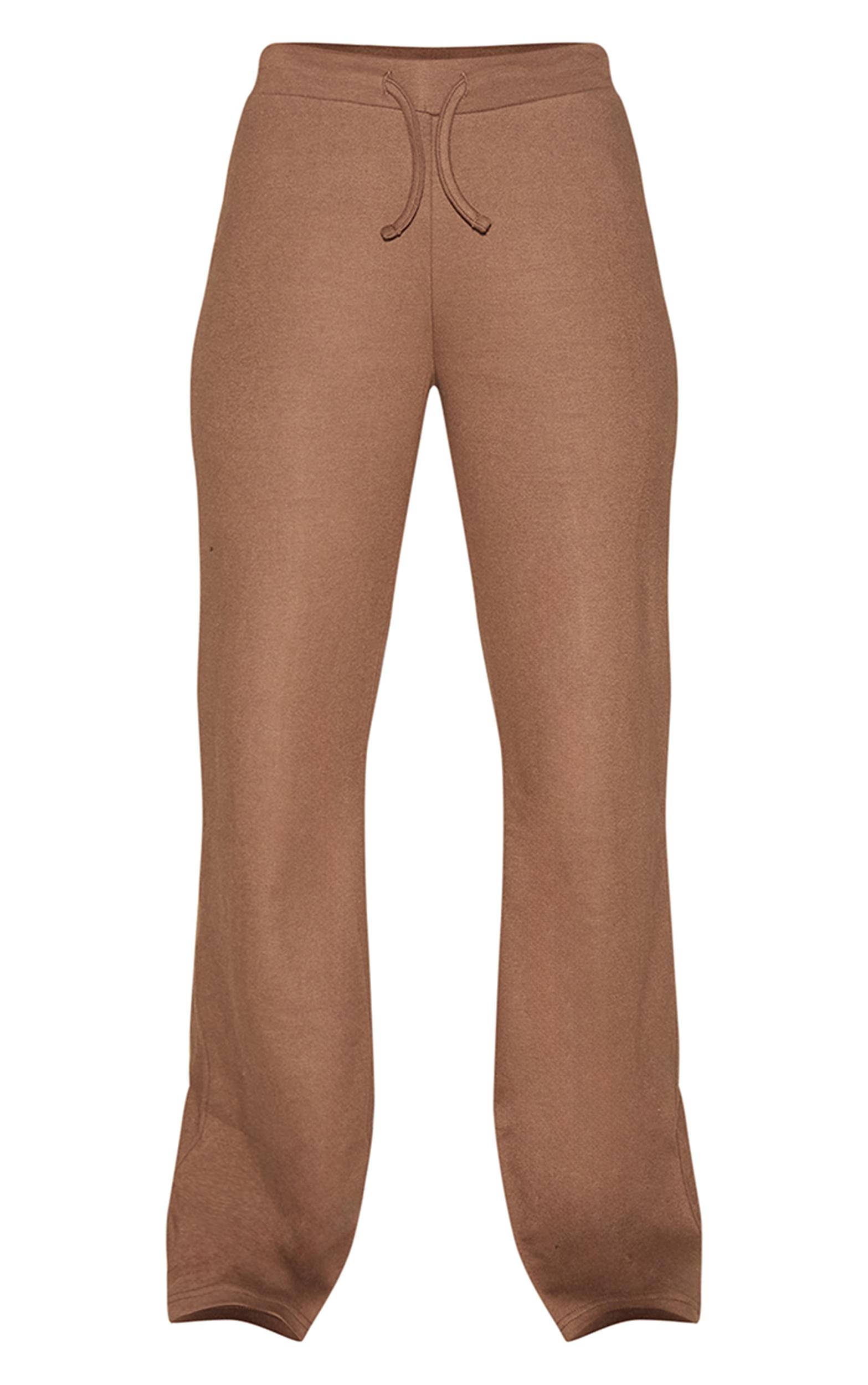 Mocha Low Rise Super Soft Skinny Flared Pants Product Image