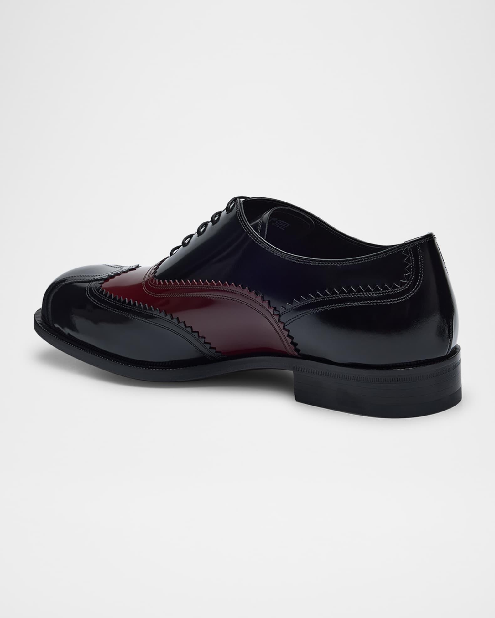 Men's Steel Two-Tone Wingtip Derby Shoes Product Image