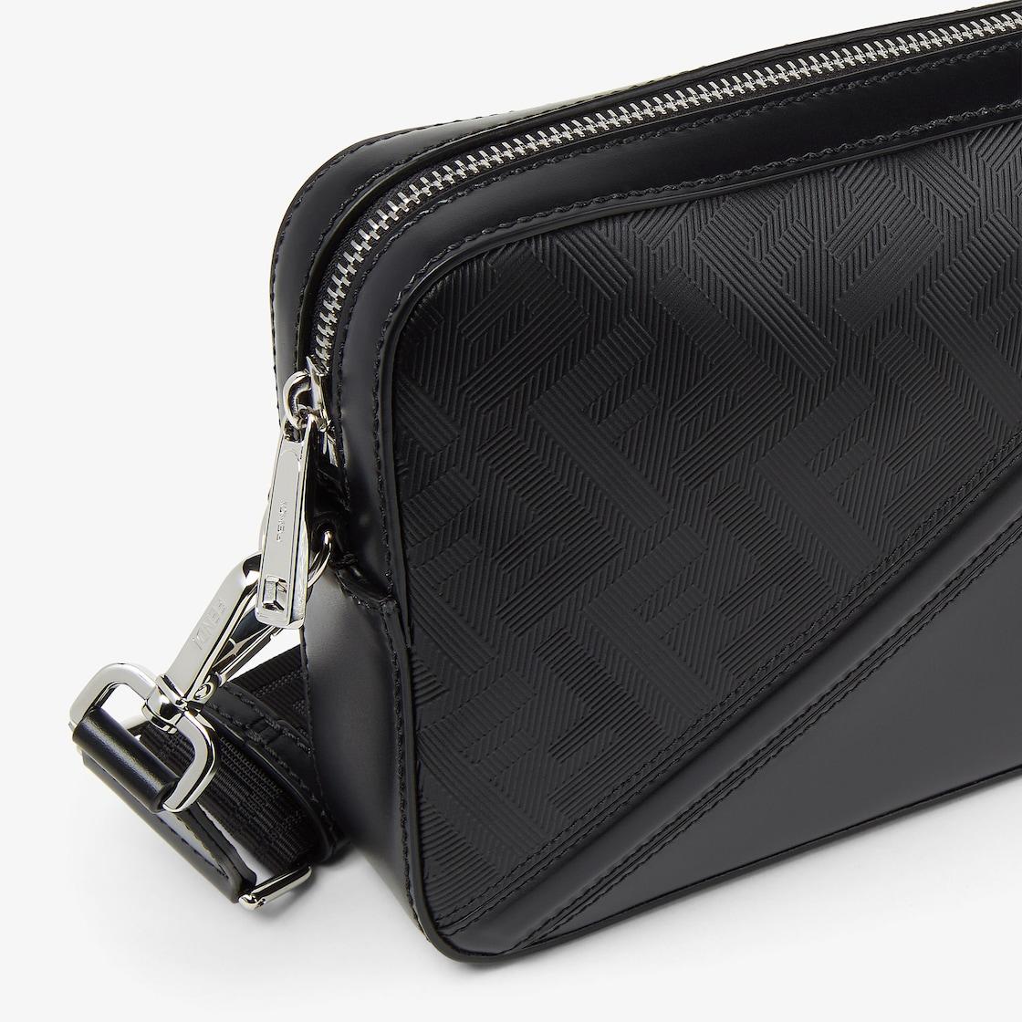 Fendi Diagonal Camera CaseBlack leather bag Product Image