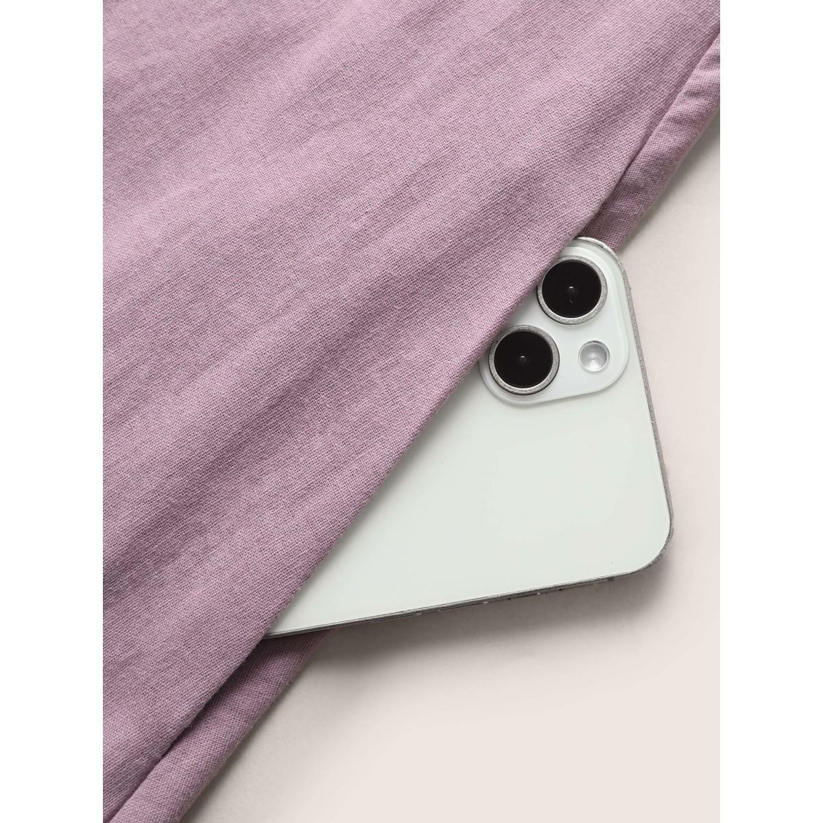 Plus Size Cotton Plain Pleated Loose Fit Cami Dress Heather Women Leisure Ruffles Non Sleeveless Curvy BloomChic 12/L Product Image