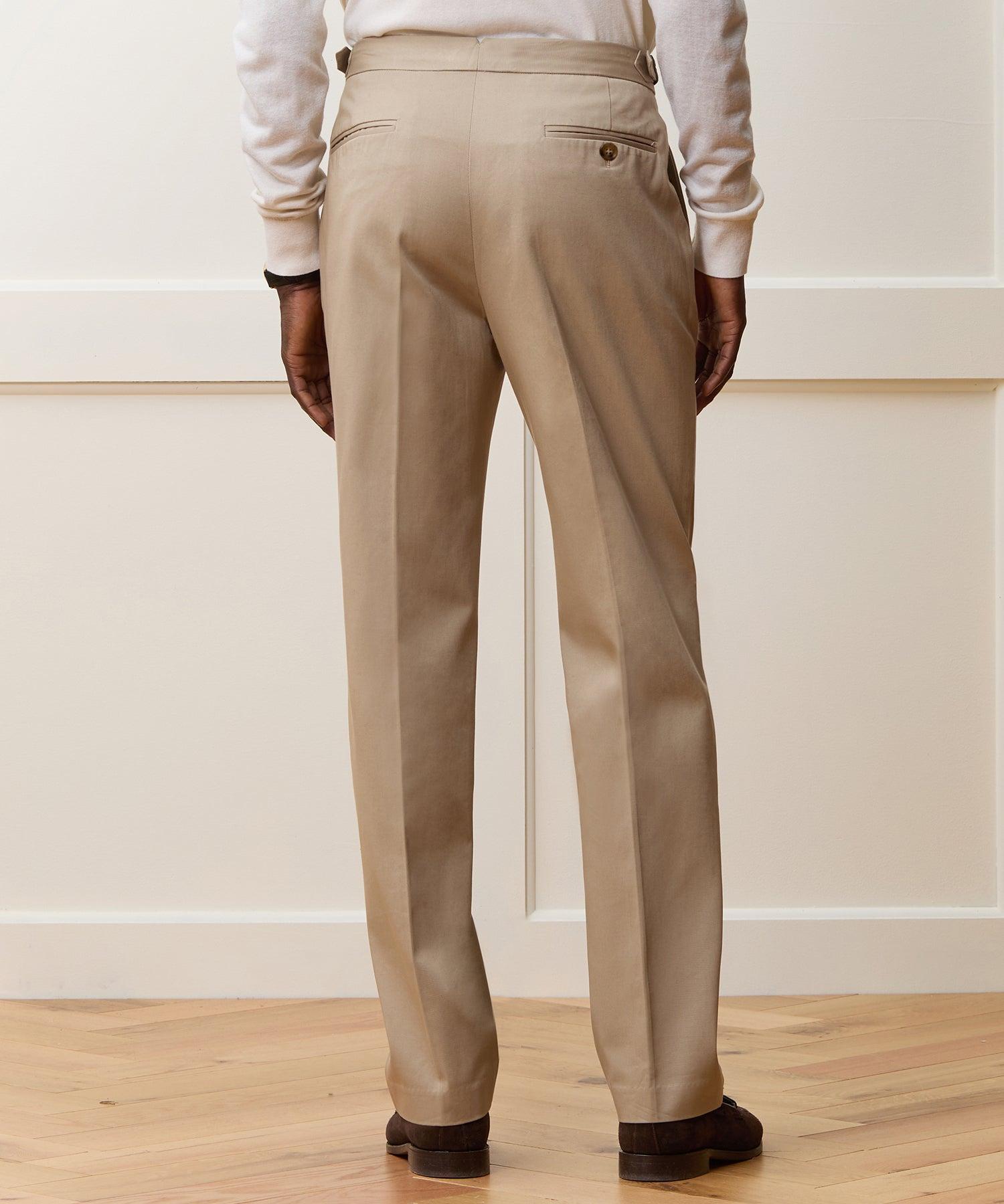 Italian Lightweight Cotton Side Tab Trouser Product Image