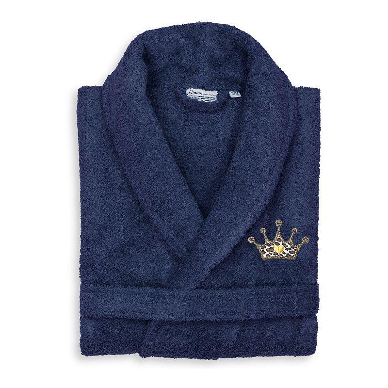 Linum Home Textiles Turkish Cotton Terry Embroidered Bath Robe, Women's, Size: Large/XL, White Product Image