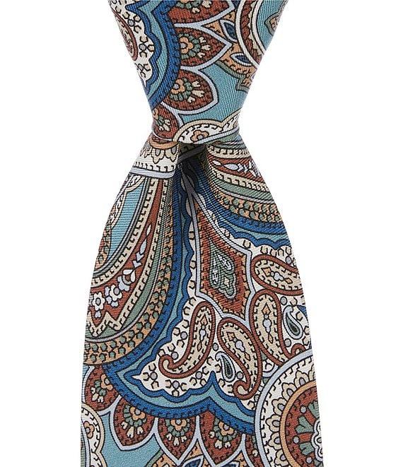 Cremieux Ashby Print Paisley 3 1/8#double; Woven Silk Tie Product Image