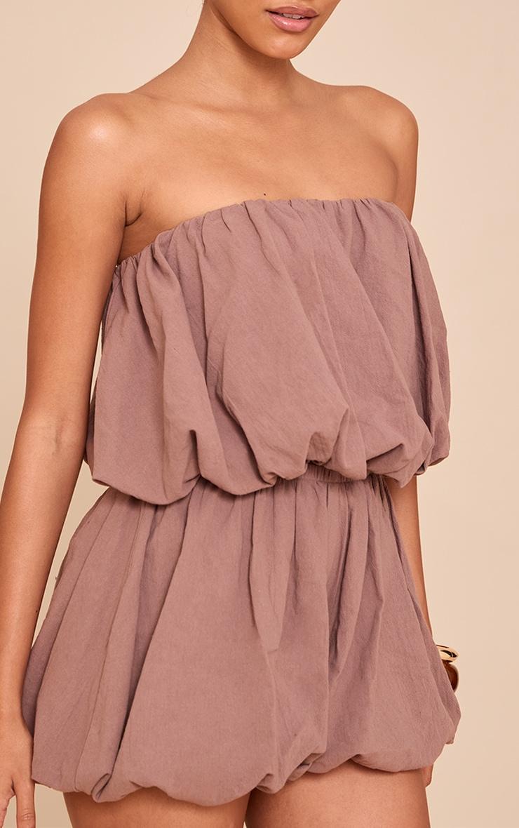 Mushroom Puffball Detail Bandeau Romper Product Image