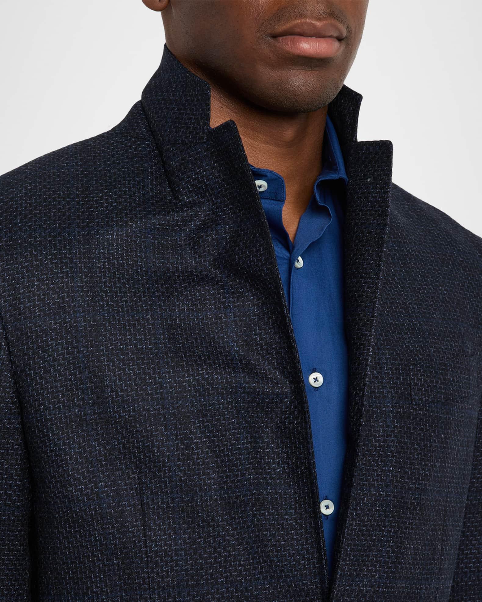 Men's Stepweave Wool Notch Lapel Sport Coat Product Image