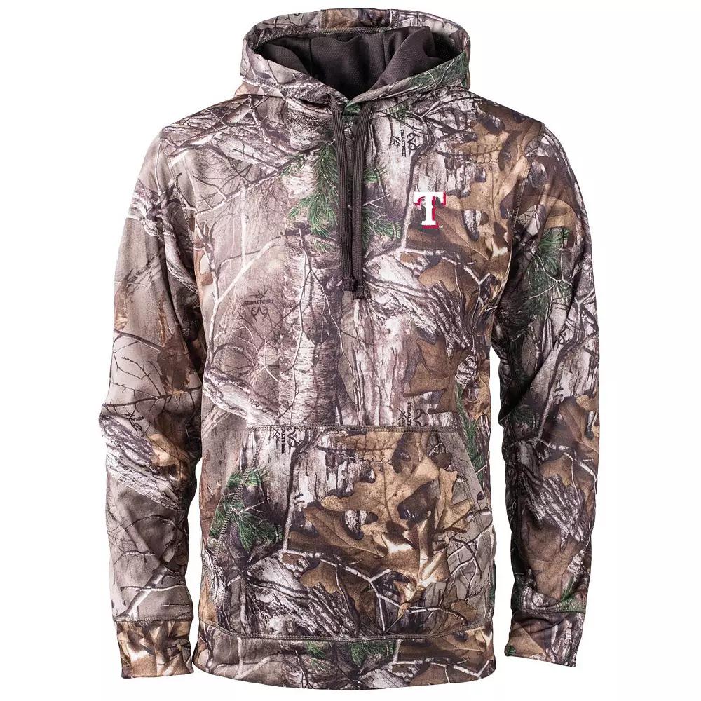 Men's Dunbrooke Camo Texas Rangers Champion Realtree Pullover Hoodie,  Product Image