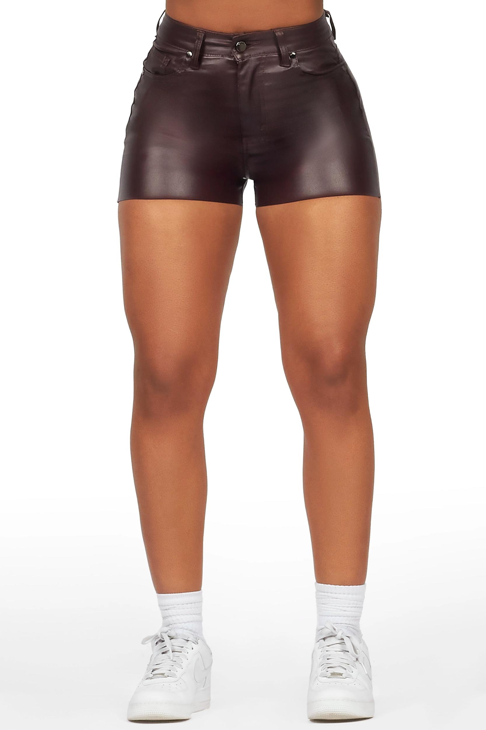 Tamry Wine PU Short Female Product Image