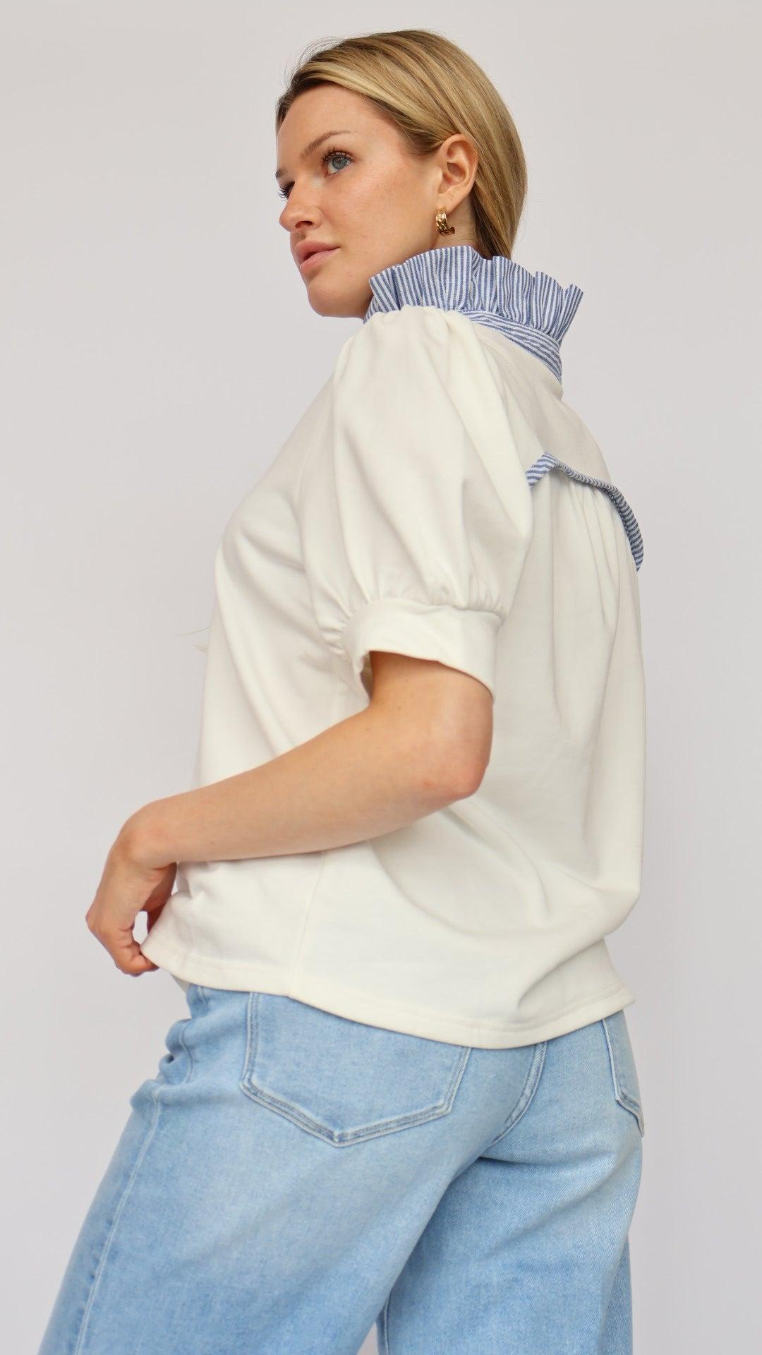 Ruffle Puff Sleeve Top Product Image