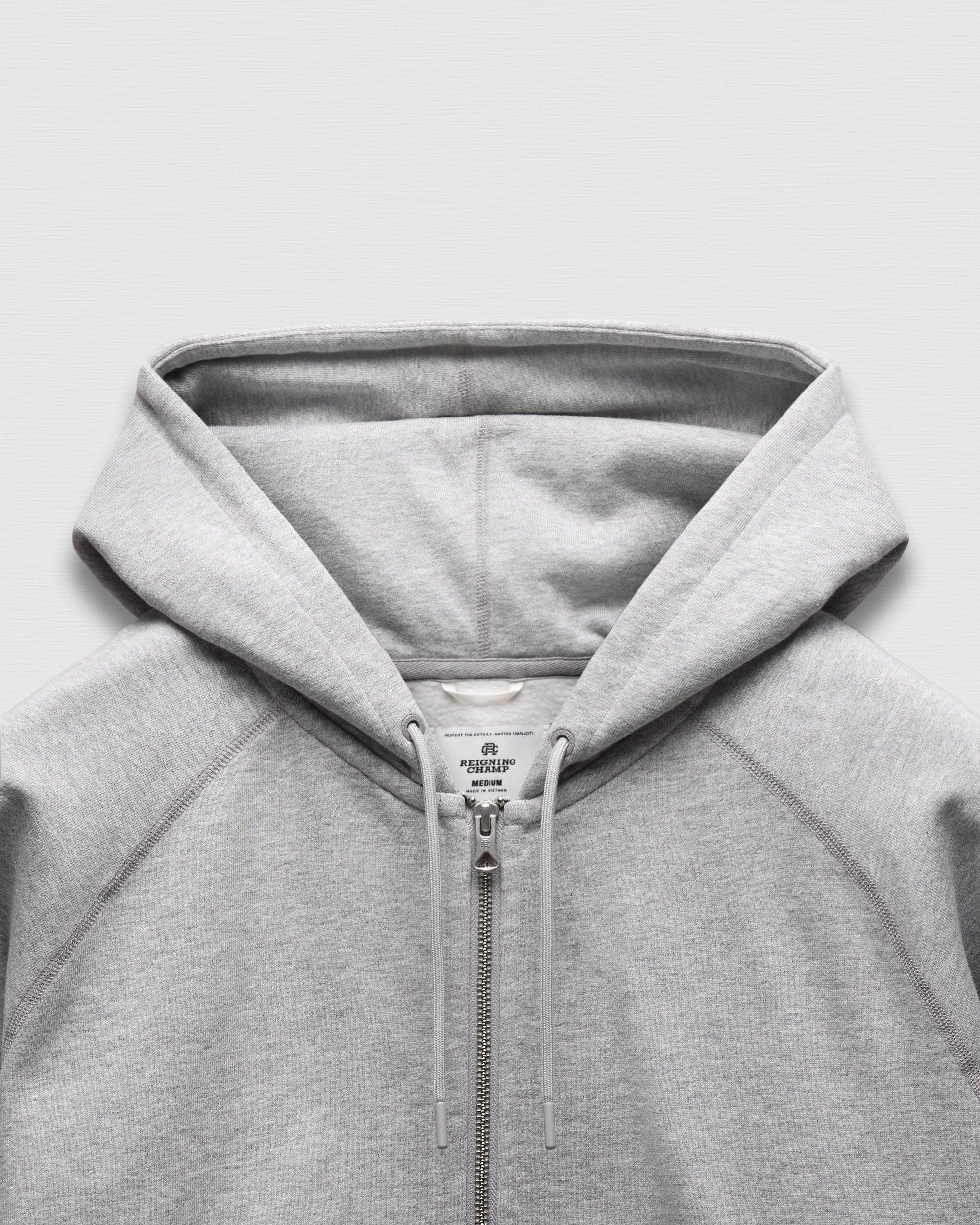 Brushed Fleece Standard Zip Hoodie Male Product Image