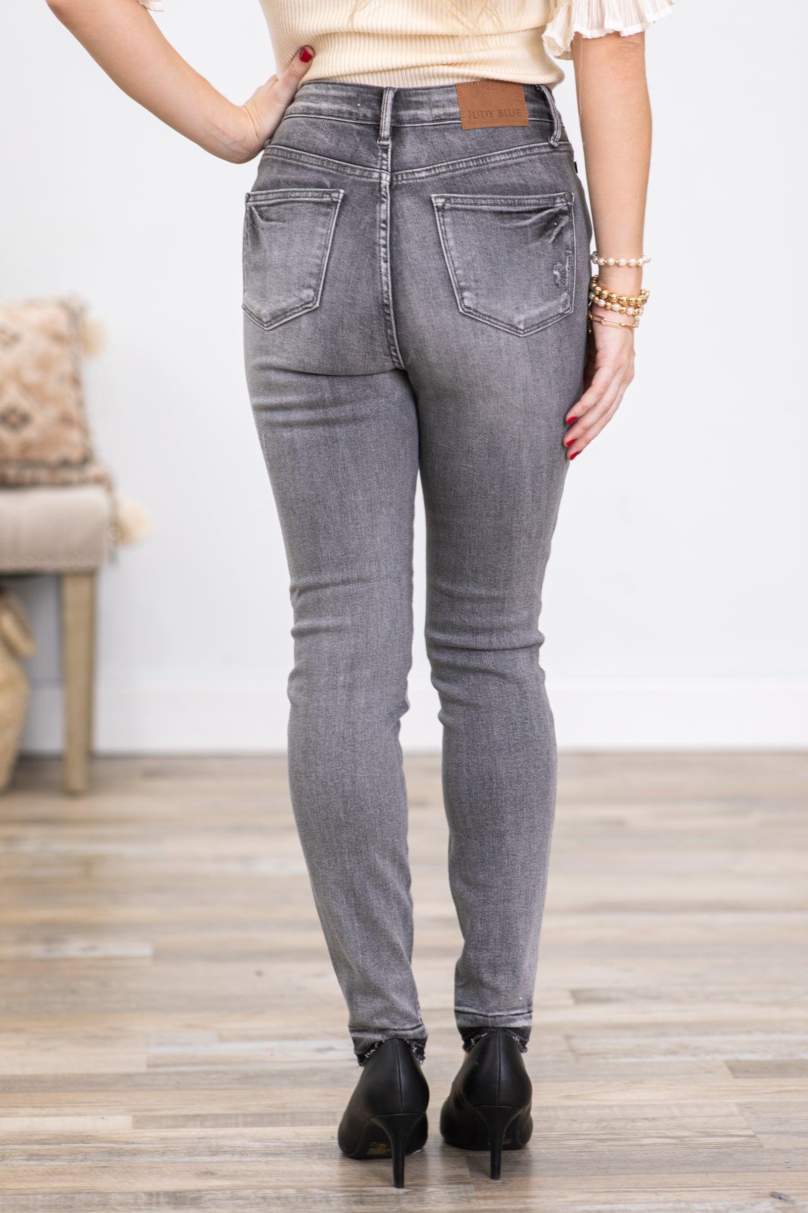 Judy Blue Tummy Control Grey Jeans Product Image