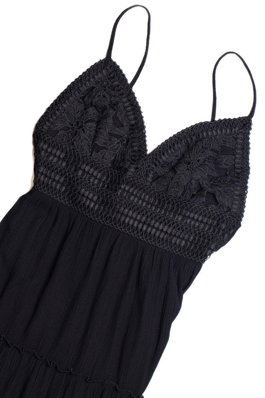 Lace Top Tiered Maxi Dress Product Image