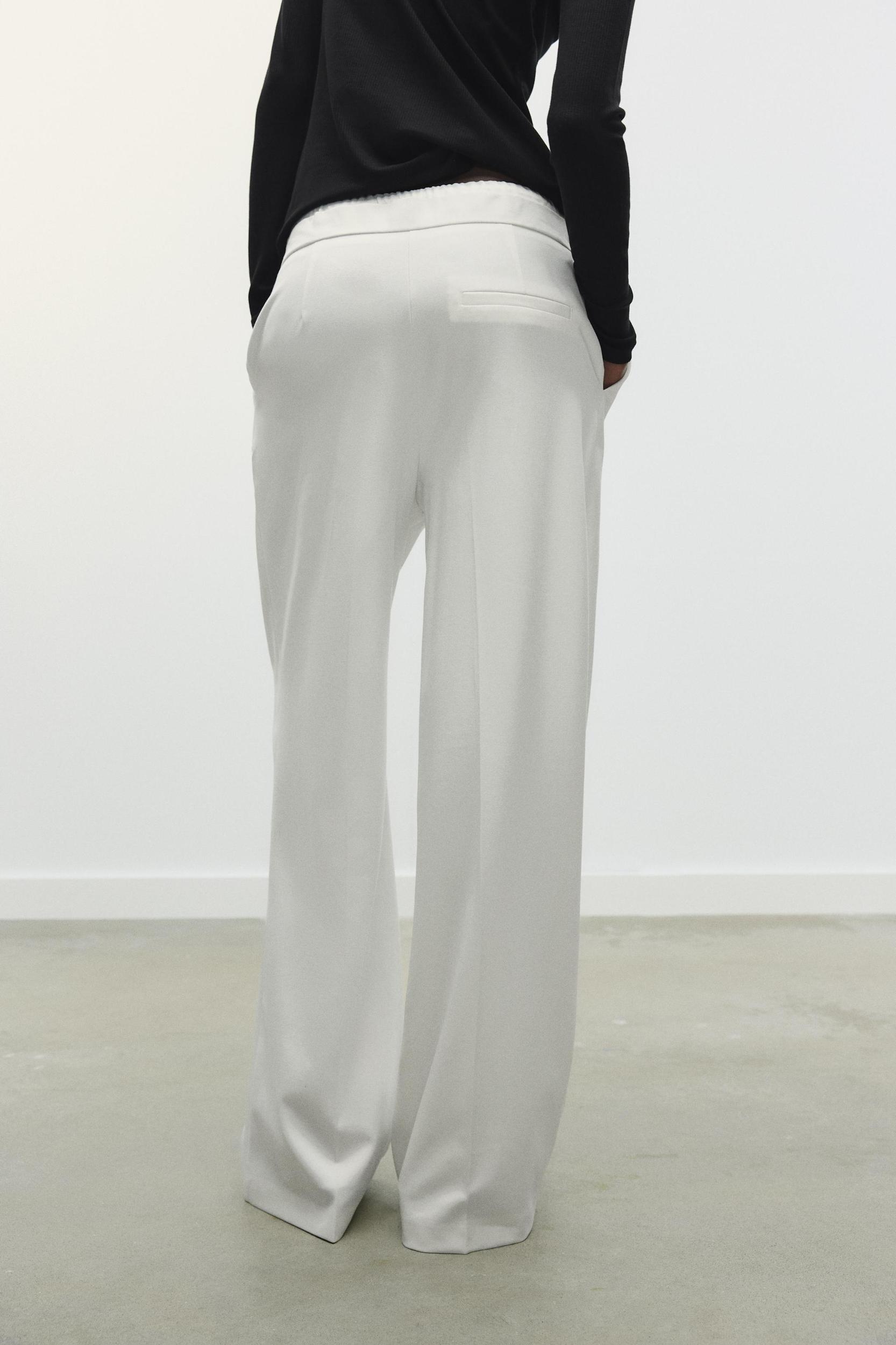 DOUBLE WAIST WIDE LEG PANTS Product Image