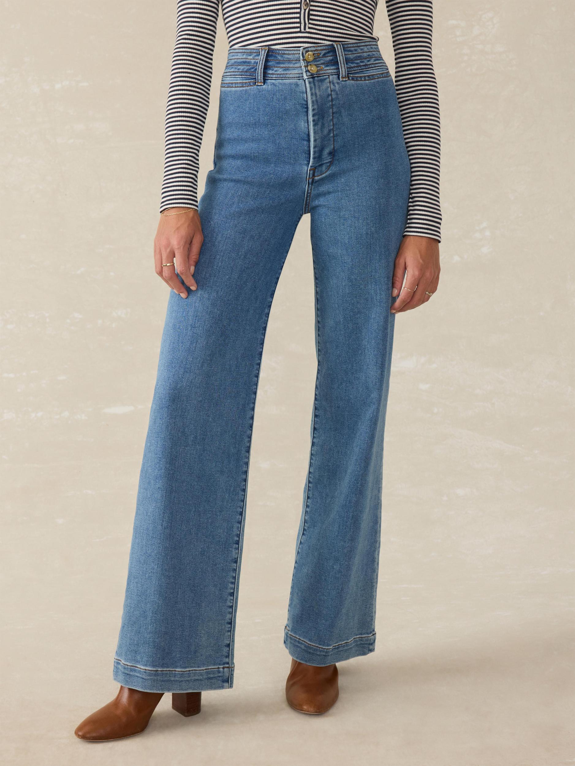 Stretch Terry Harbor Pant - Baylight Wash Female Product Image