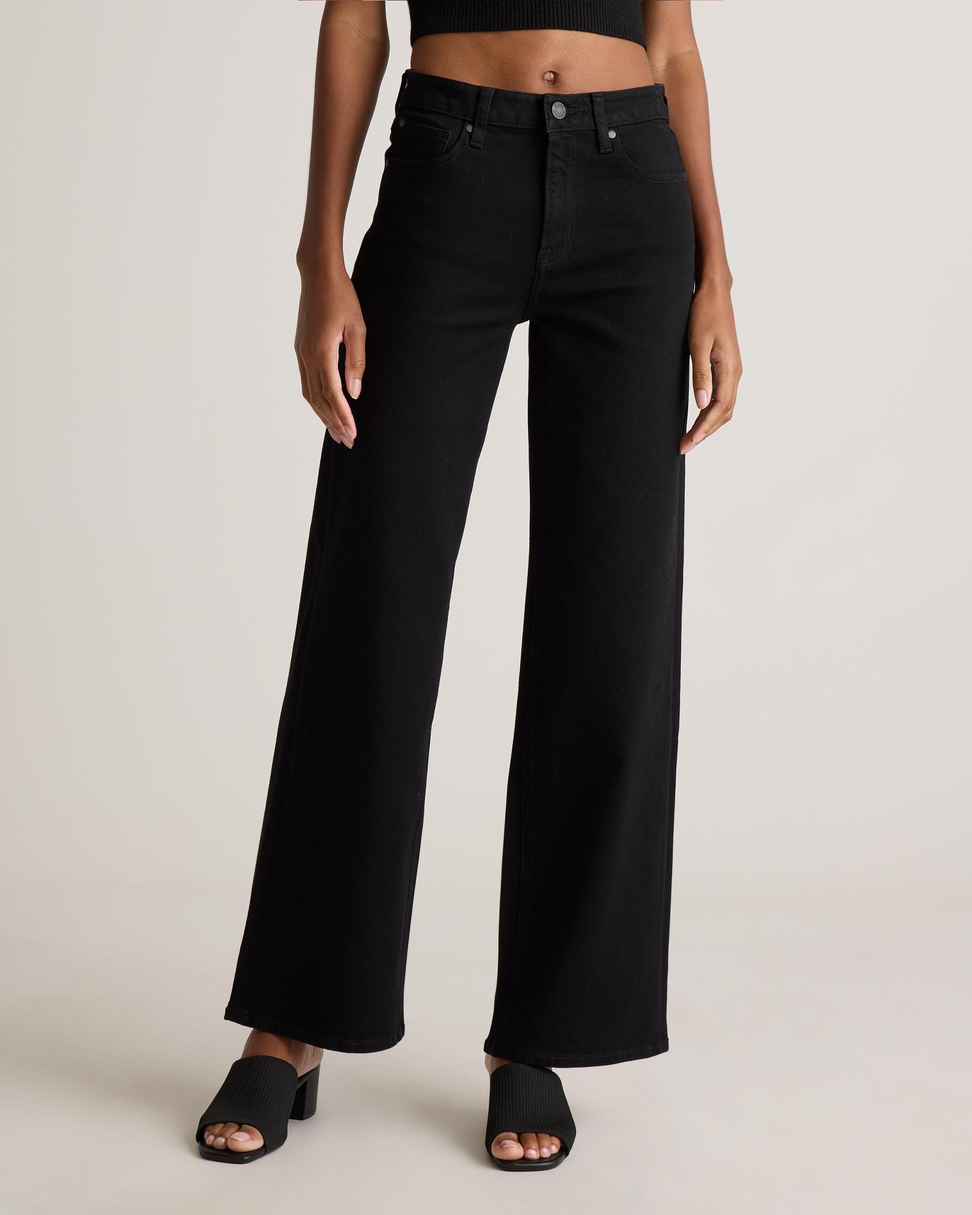 Quince | Women's Bella Stretch Wide Leg Jeans Organic Cotton Product Image