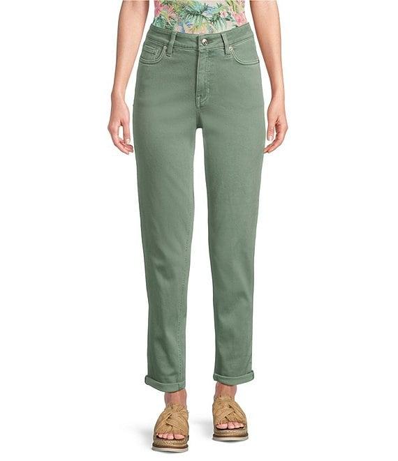 Tommy Bahama Leila Sunwashed Twill Mid Rise Ankle Length Boyfriend Jeans Product Image